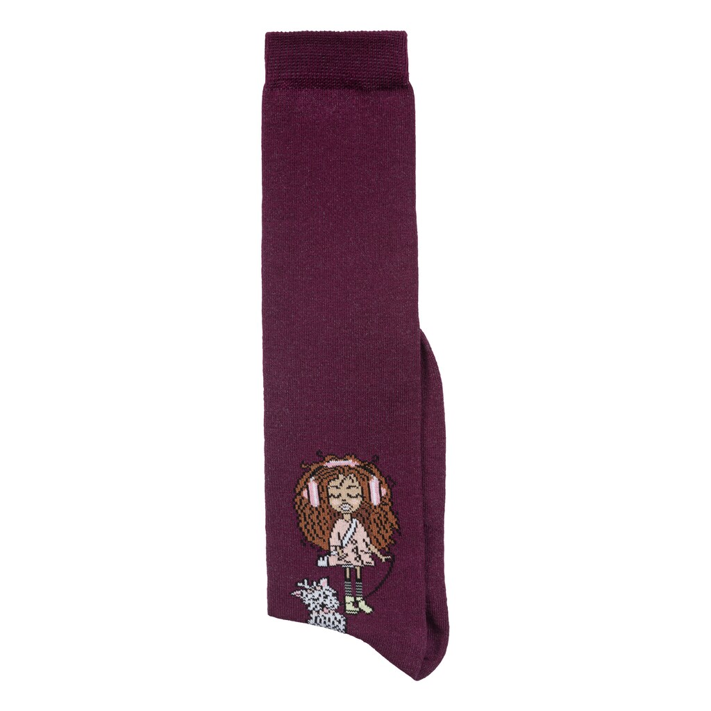 H.I.S Kniestrümpfe, (Packung, 5 Paar), mit eingestricktem Motiv
