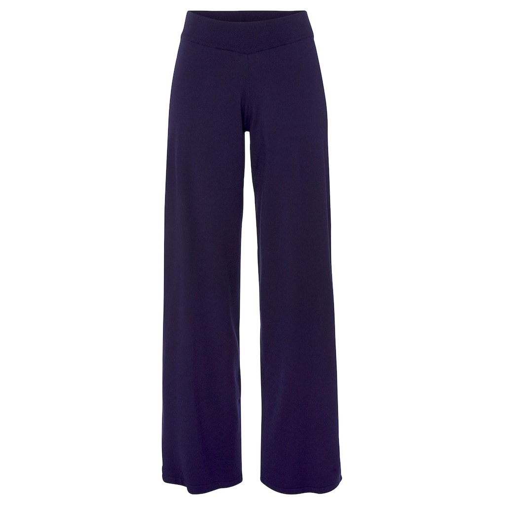 LASCANA Strickhose, mit weitem Bein, Loungewear