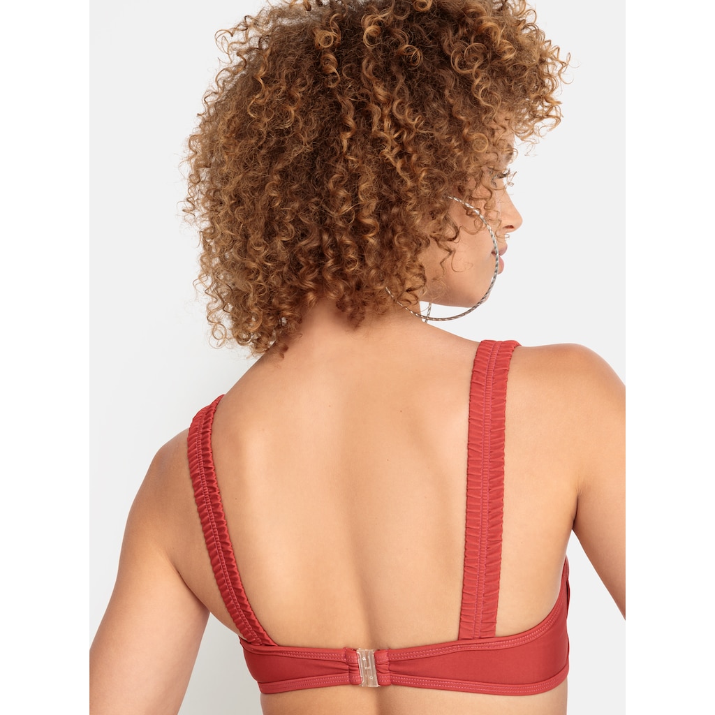 LSCN by LASCANA Bügel-Bikini-Top »Gina«, mit gerafften Trägern