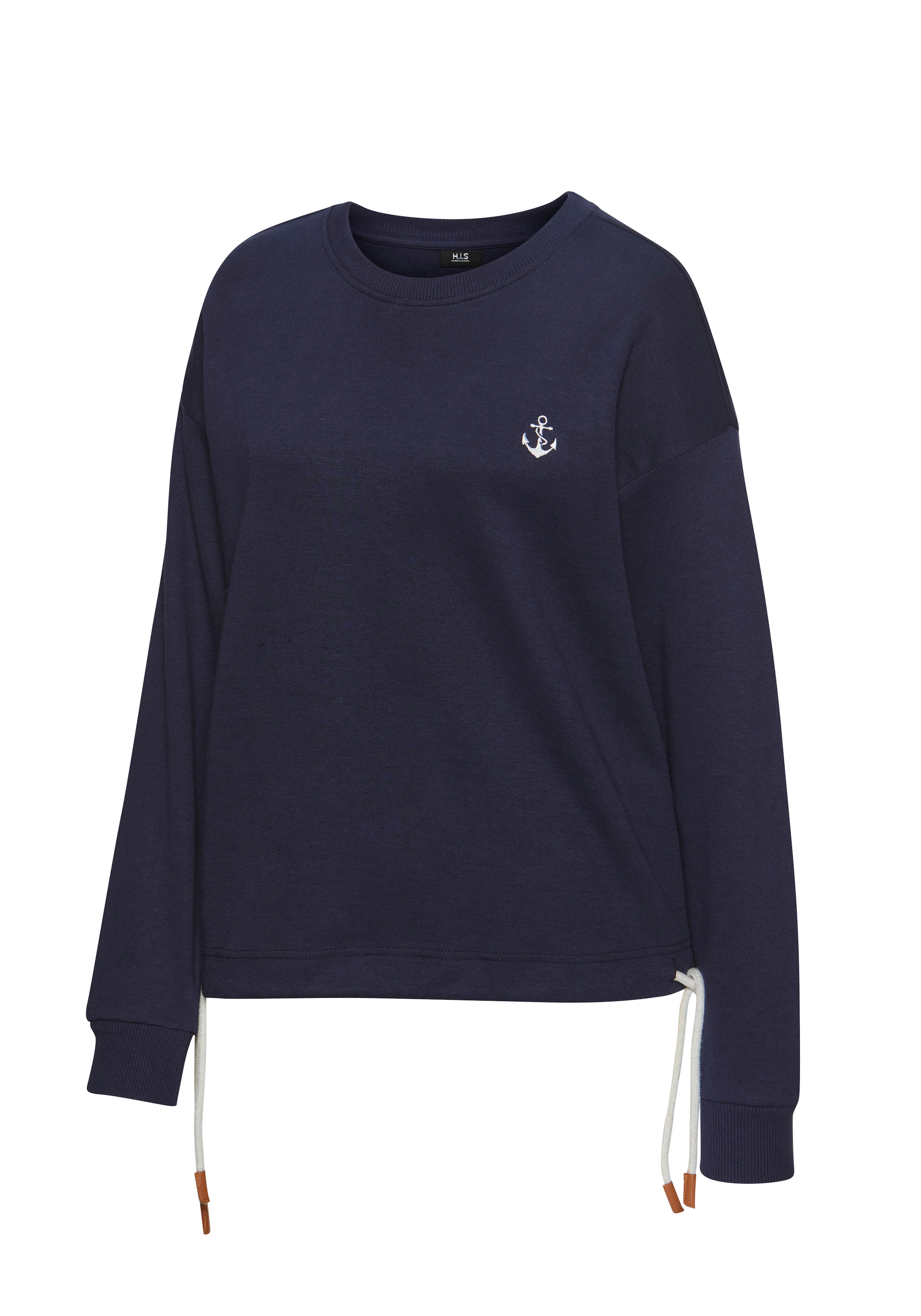 H.I.S Sweater, mit Tunnelzug am Bündchen, Loungewear