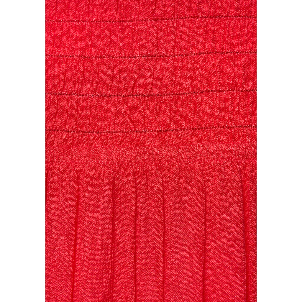 Buffalo One-Shoulder-Kleid, mit Volants, strukturiertes Strandkleid, sommerlich
