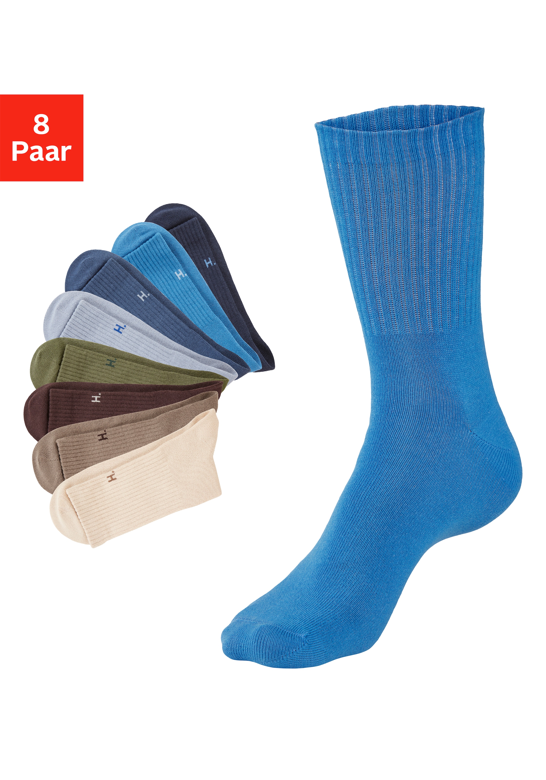 H.I.S Chaussettes de tennis »Sportsocken Damen, casual« Paquet, 8 Couple tlg. sans éponge; idéal également pour le quotidien