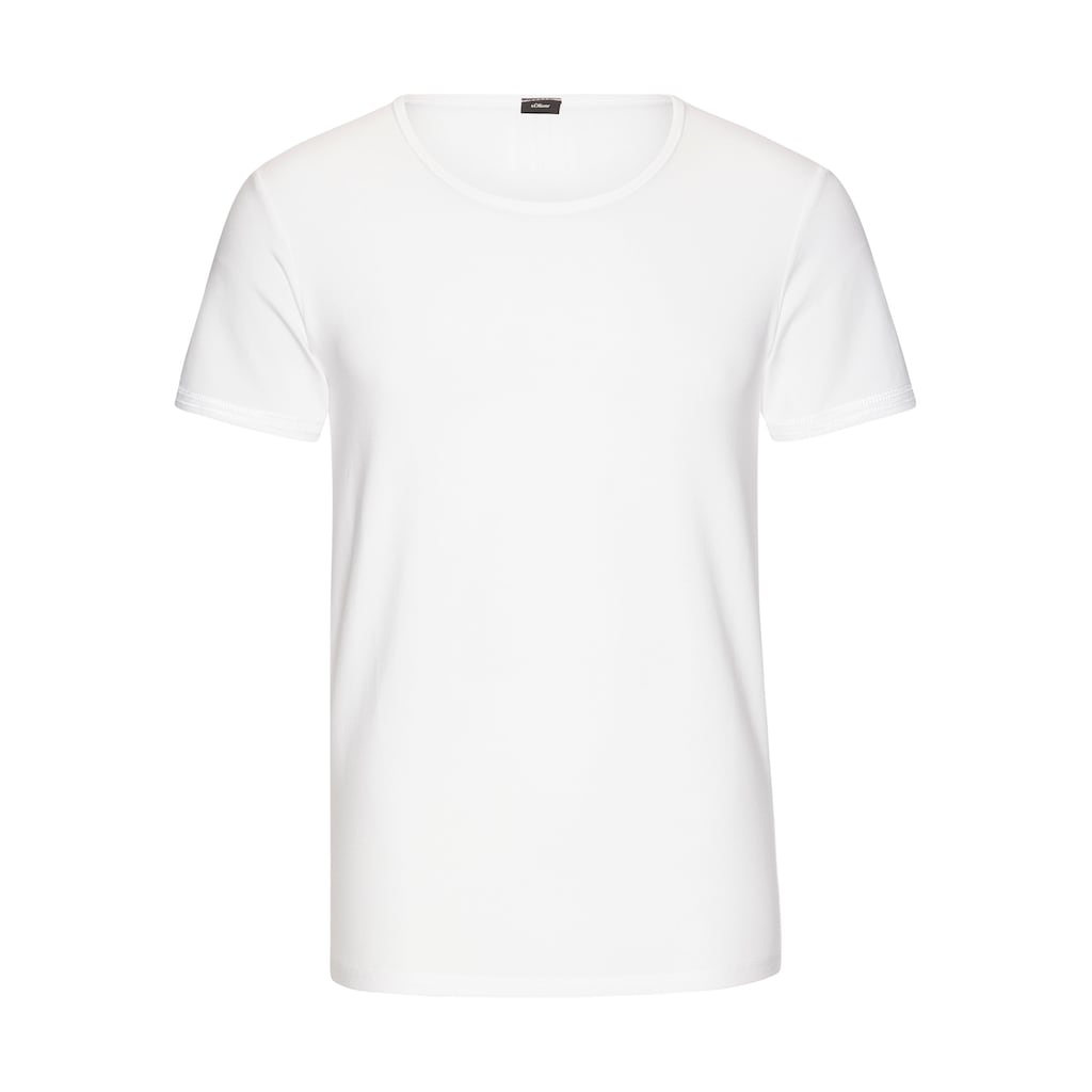 s.Oliver Unterziehshirt, (1 St.), aus weichem Modal