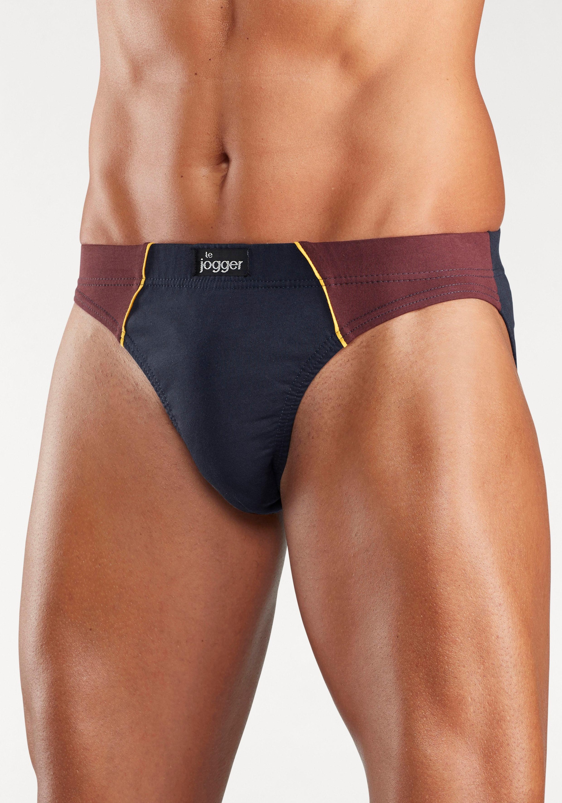 le jogger Slip Packung, 6 Stk. mit kontrastfarbenen Highlights