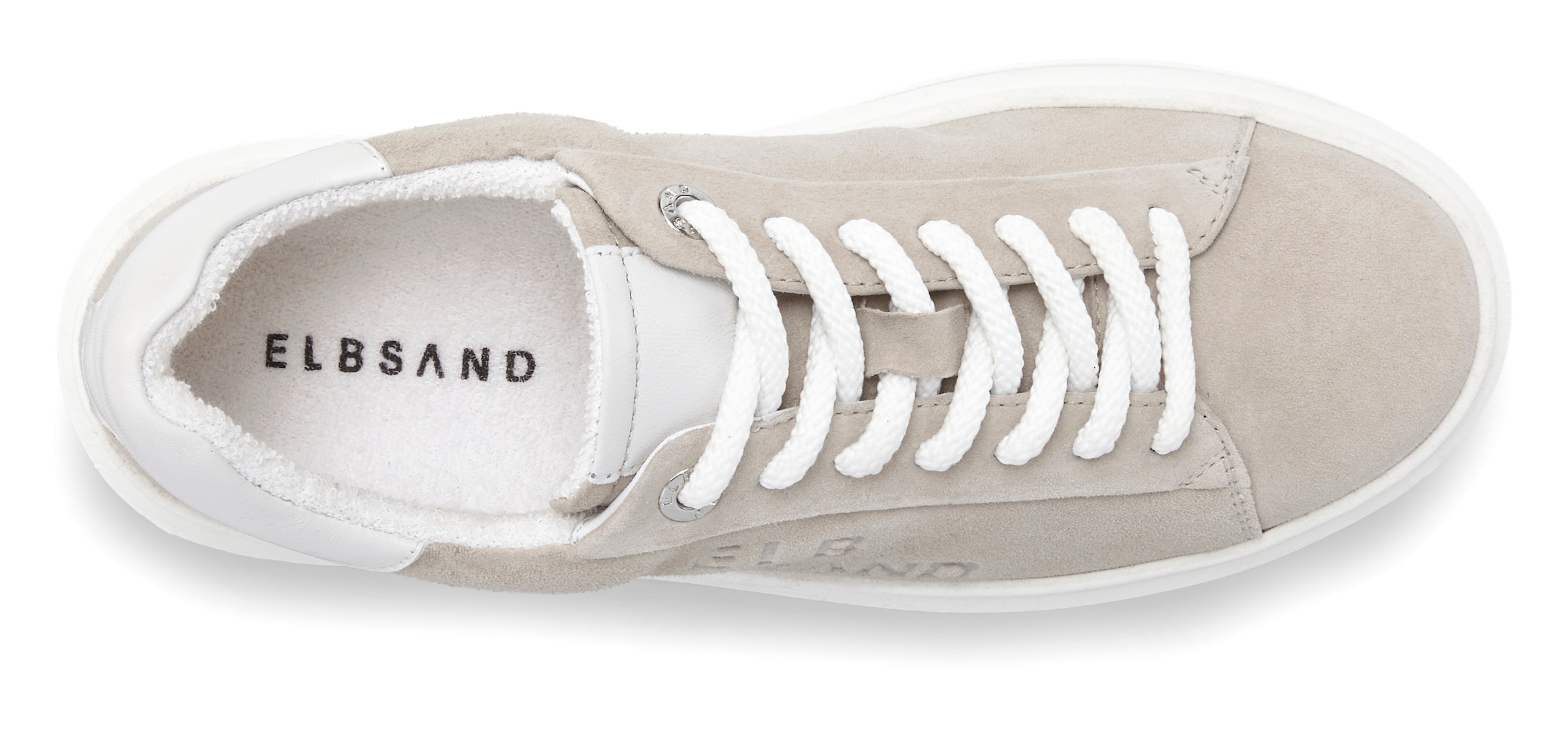 Elbsand Sneaker »Schnürschuh«, Schnürhalbschuh,Freizeitschuh aus Leder mit modischer Plateausohle