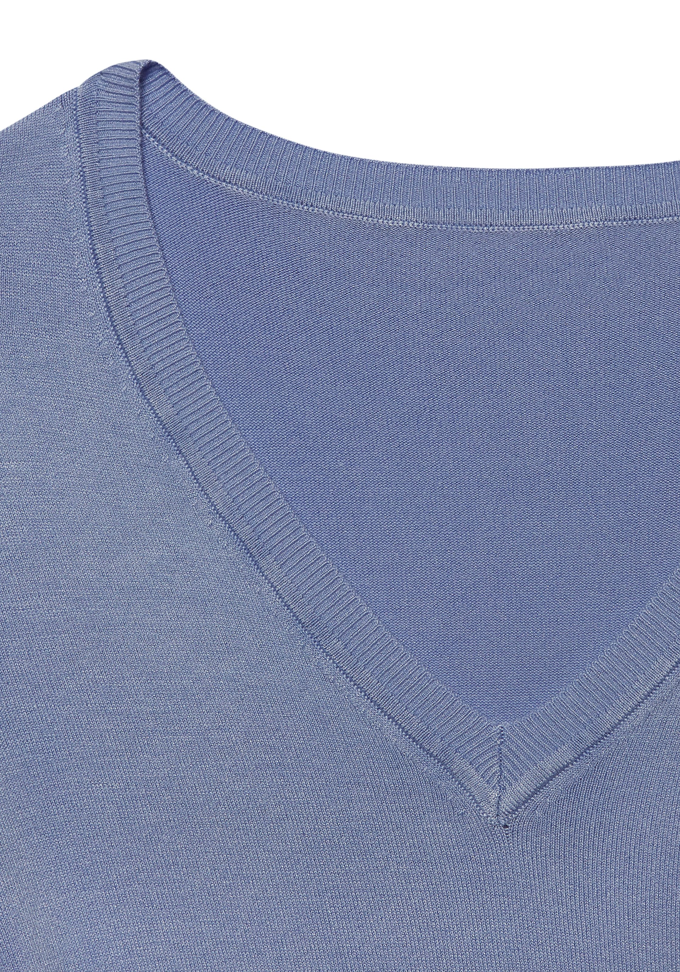 Vivance V-Ausschnitt-Pullover, in taillierter Form, weicher Strickpullover, Basic, klassisch