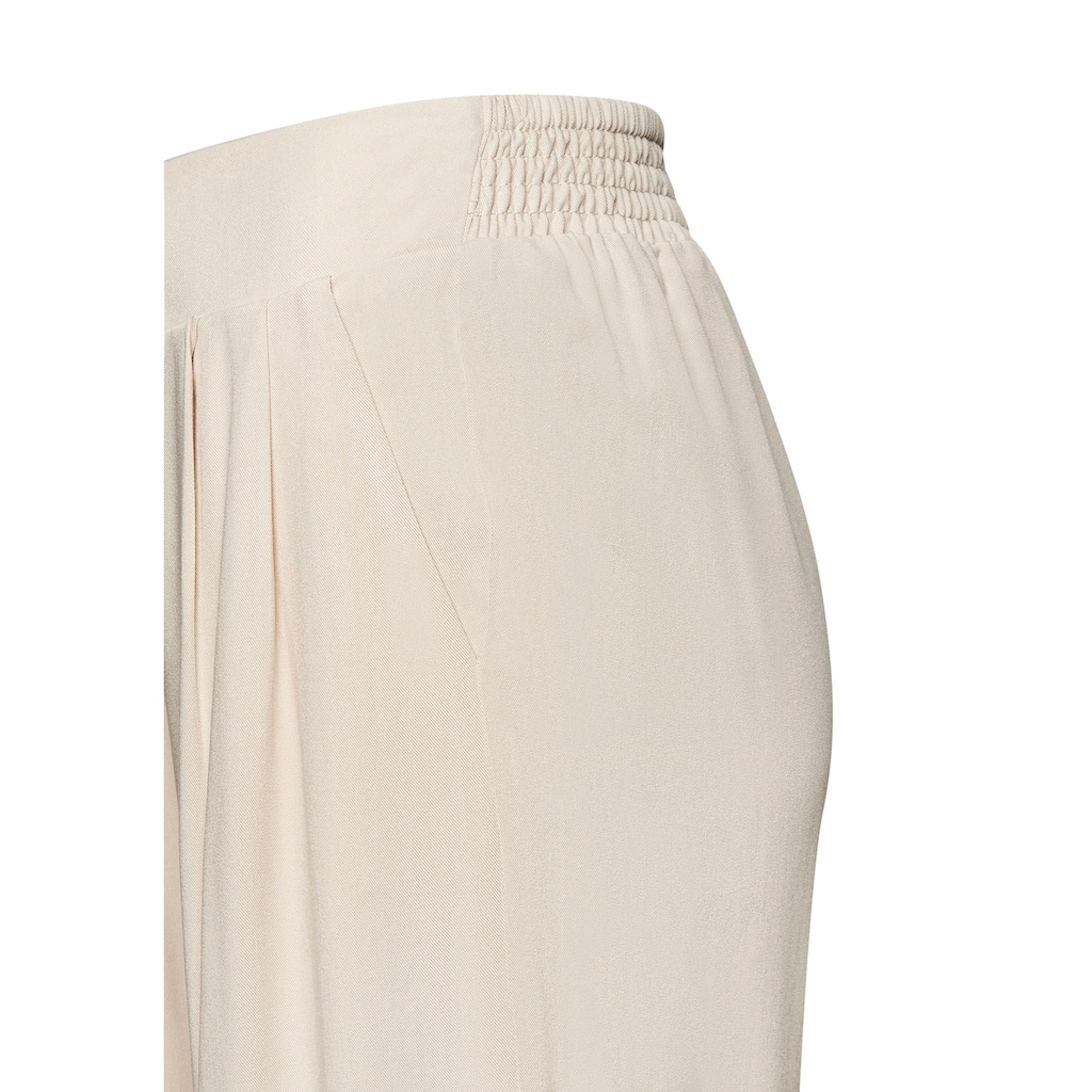 Vivance Palazzohose, mit Zierkette, Bundfaltenhosen, Schlupfhose, elegant