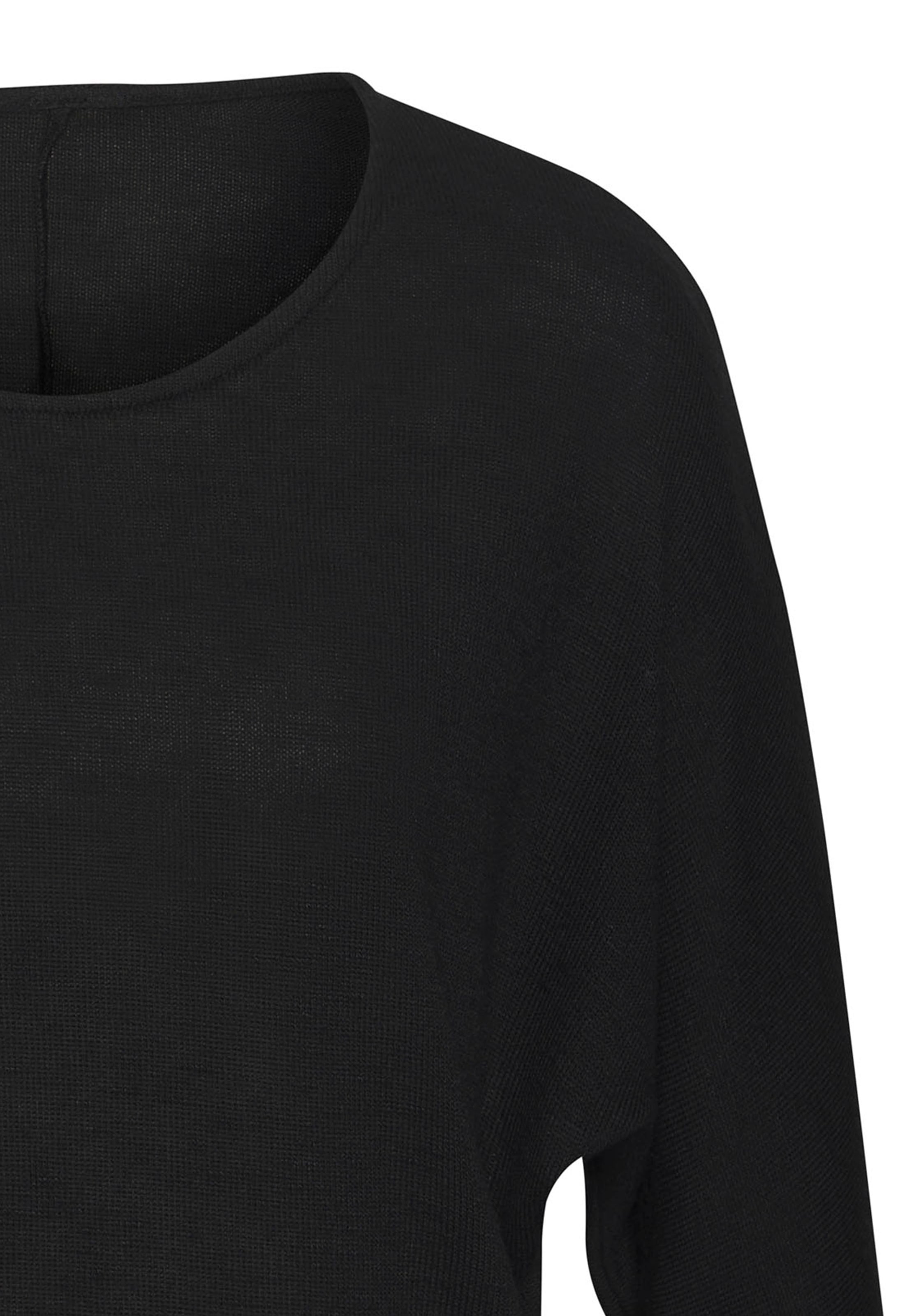 Vivance T-shirt à manches longues »mit breitem Bund« aus strukturiertem Feinstrick mit Viskose