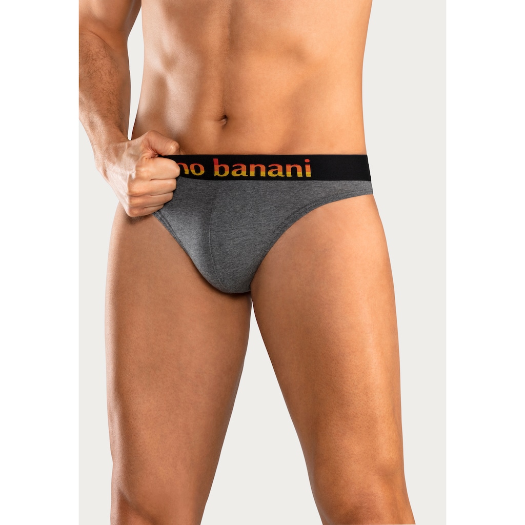 Bruno Banani String, (Packung, 5 St.), mit Streifen Logo Webbund