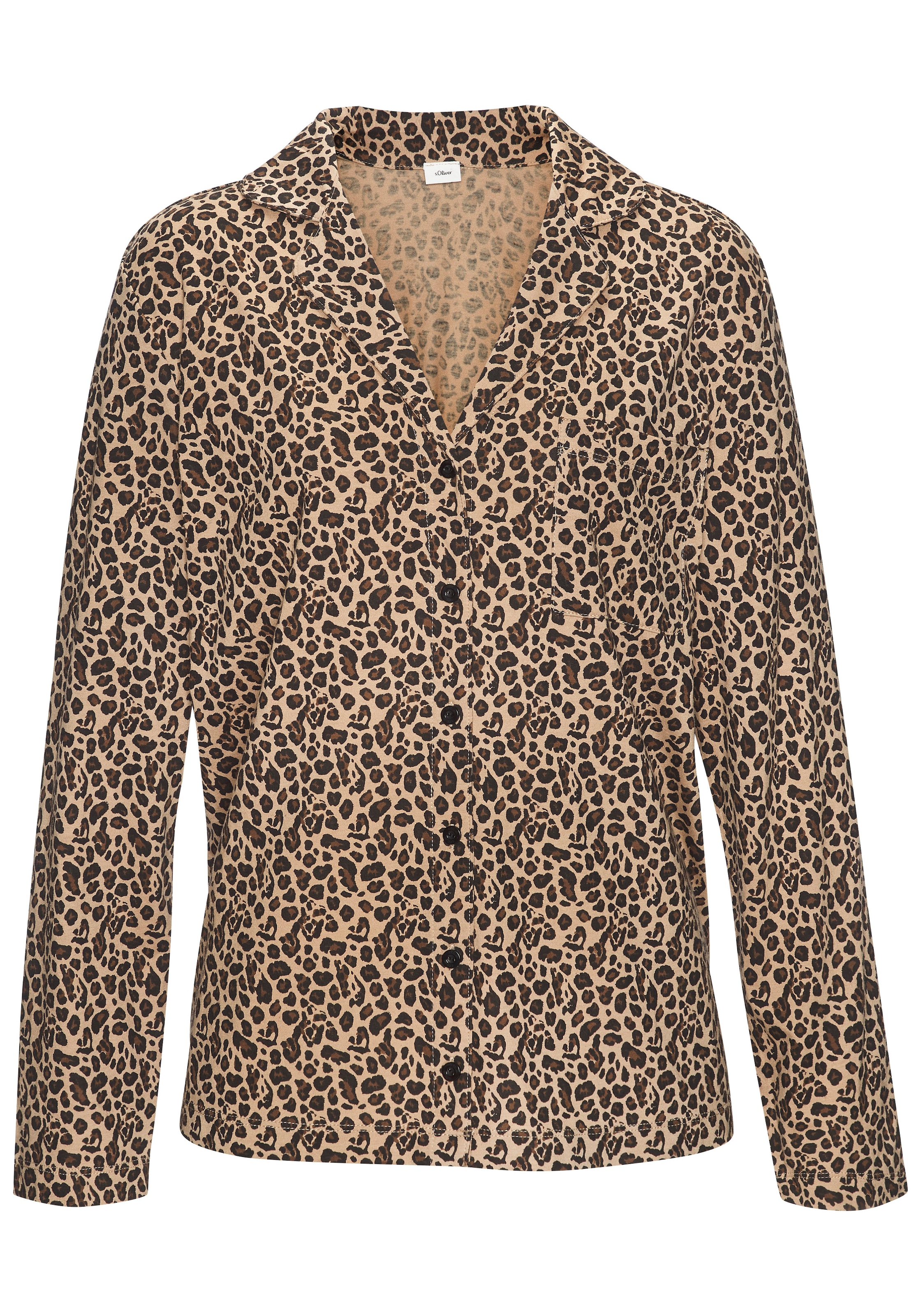 s.Oliver Haut de pyjama 1 pièces aufgesetzte Brusttasche