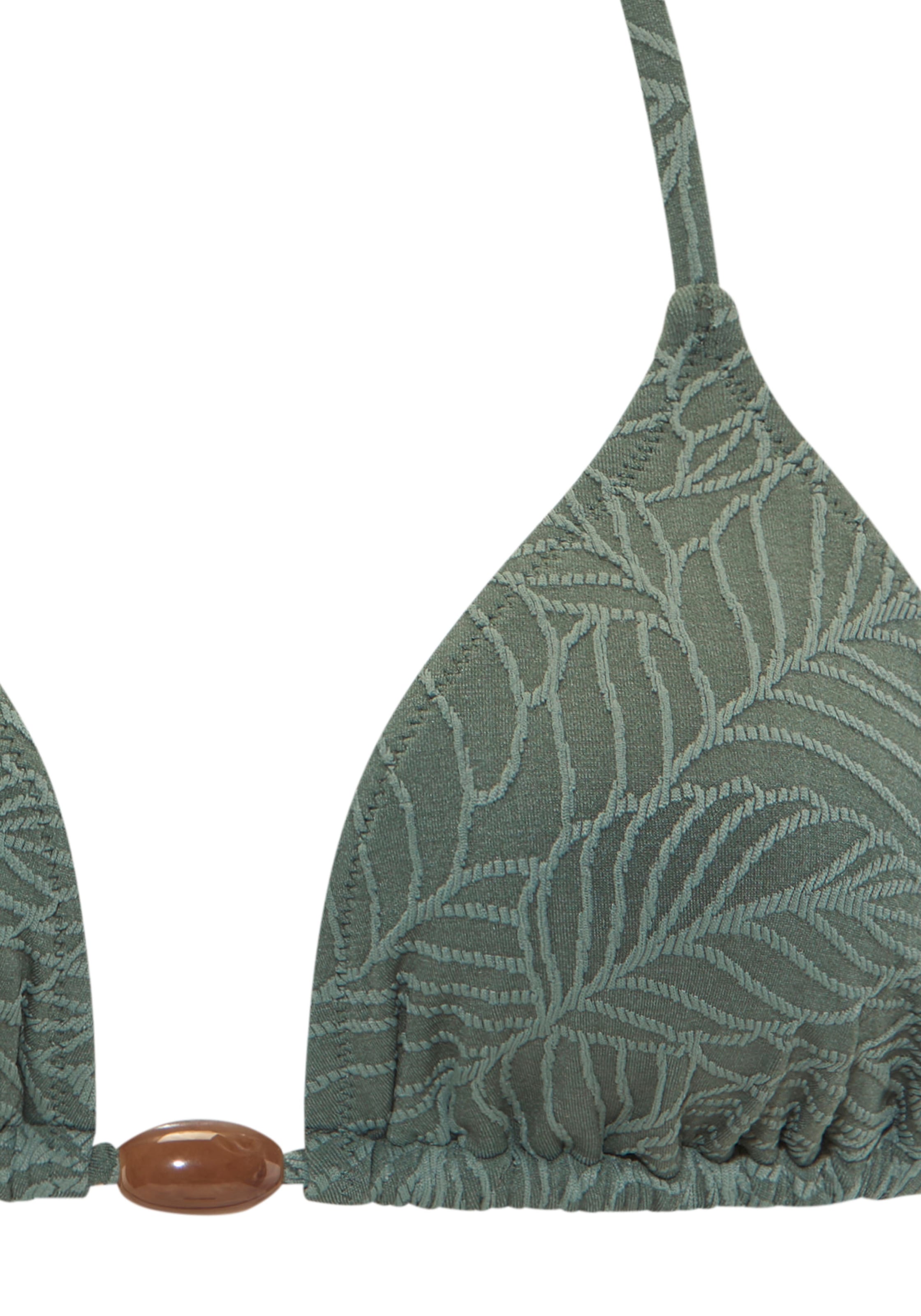 LASCANA Top bikini triangle »Fay« aus eleganter Strukturware