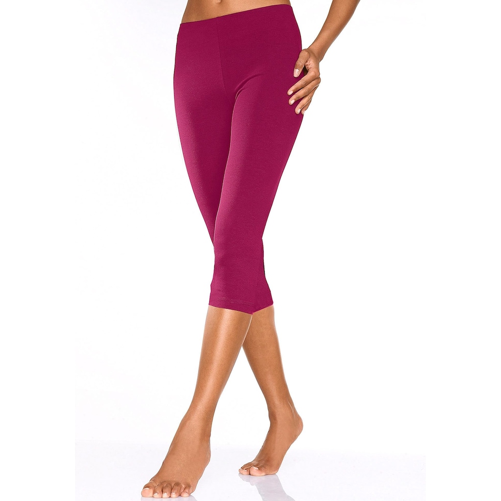 Vivance active Caprileggings, (2er-Pack), mit Gummibund, Loungewear