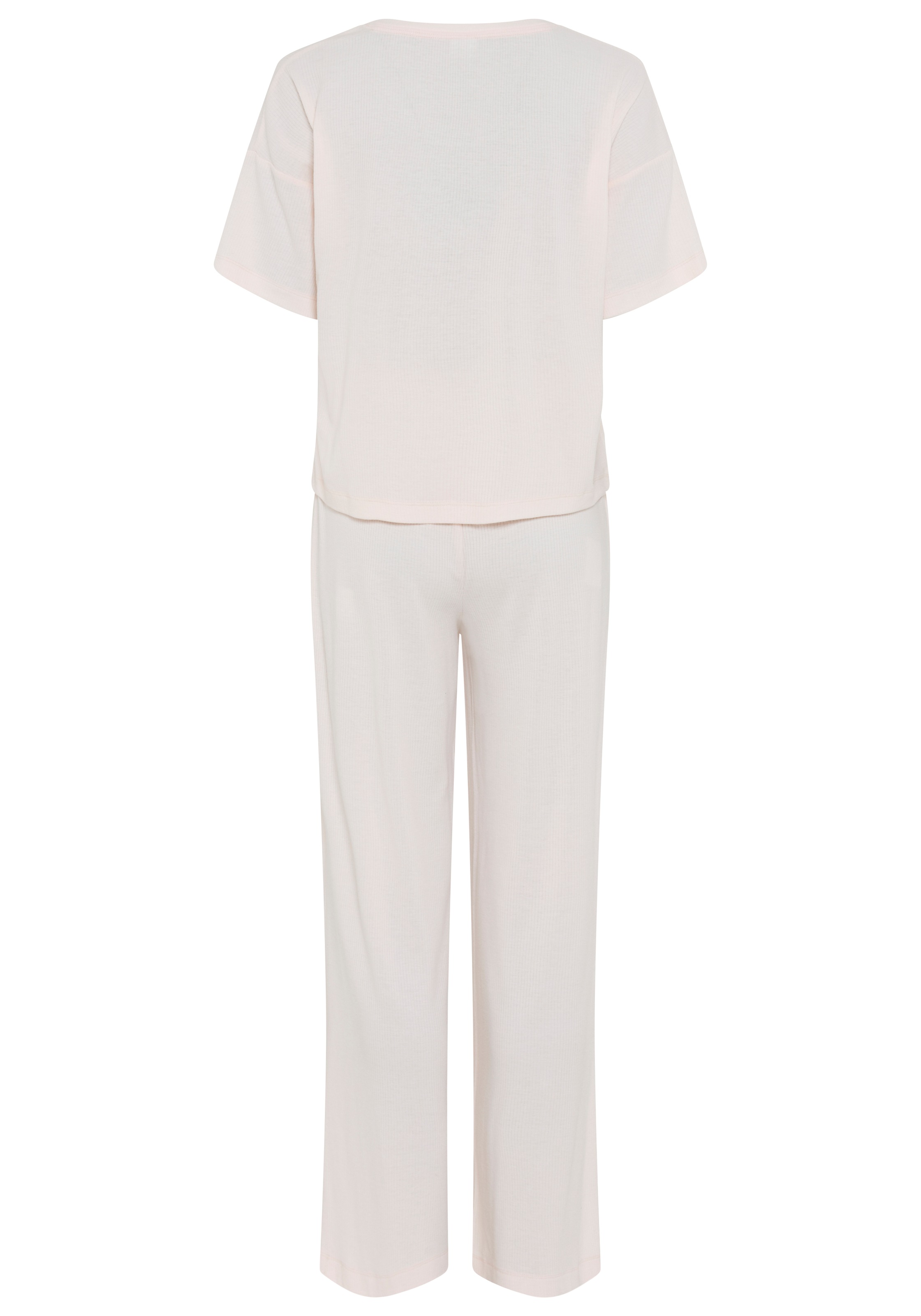 LSCN by LASCANA Pyjama Set, 2 mit kleiner Zierknopfleiste an der Hose