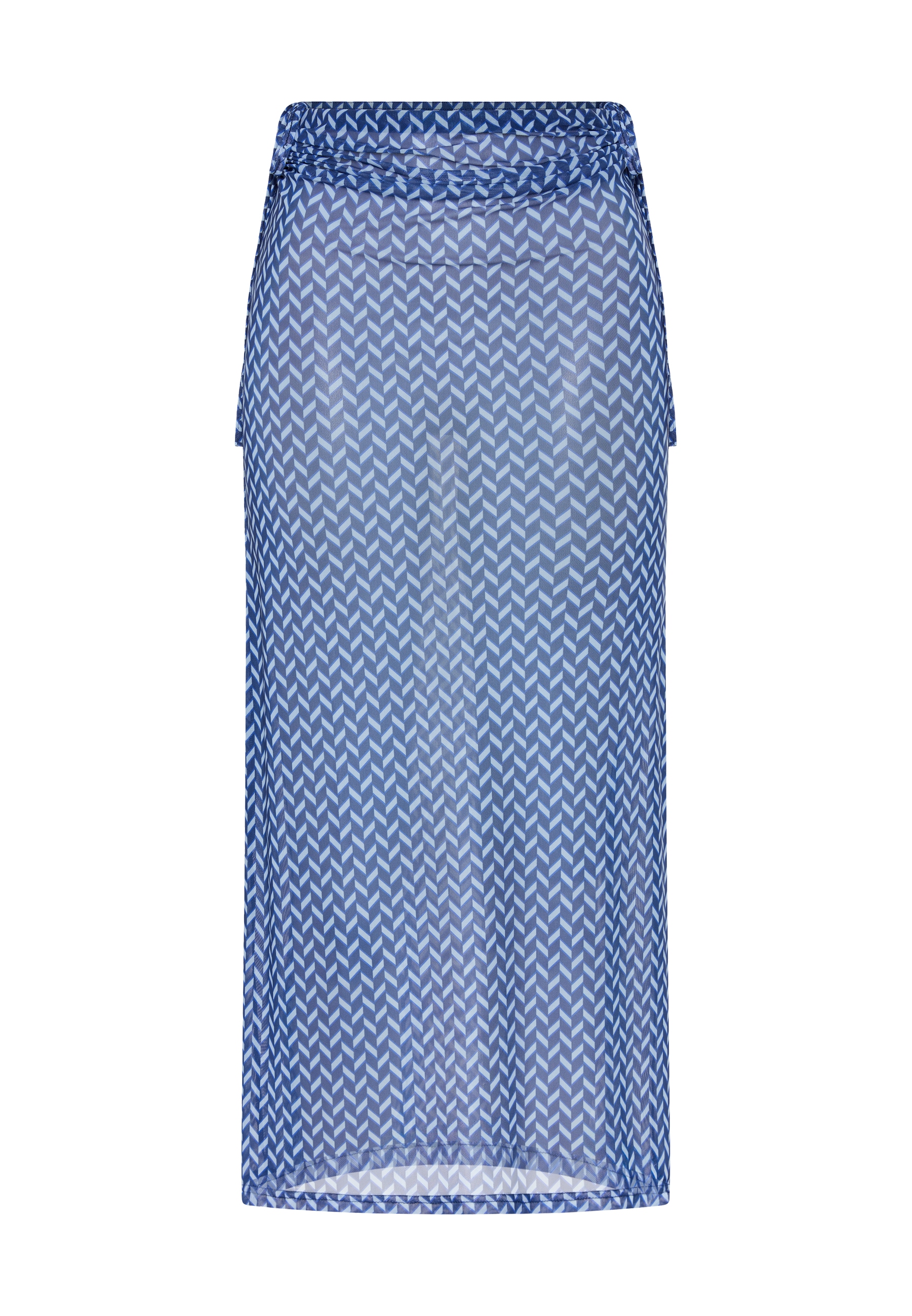 LSCN by LASCANA Jupe en maille avec impression graphique, jupe de plage, cover-up