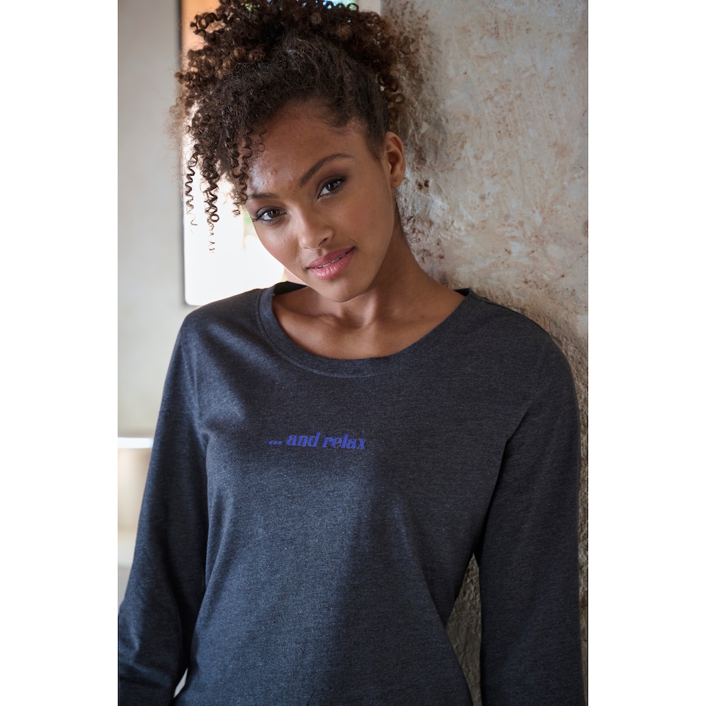 Vivance Dreams Pyjama, (2 tlg.), aus kuschelig weichem Flanell