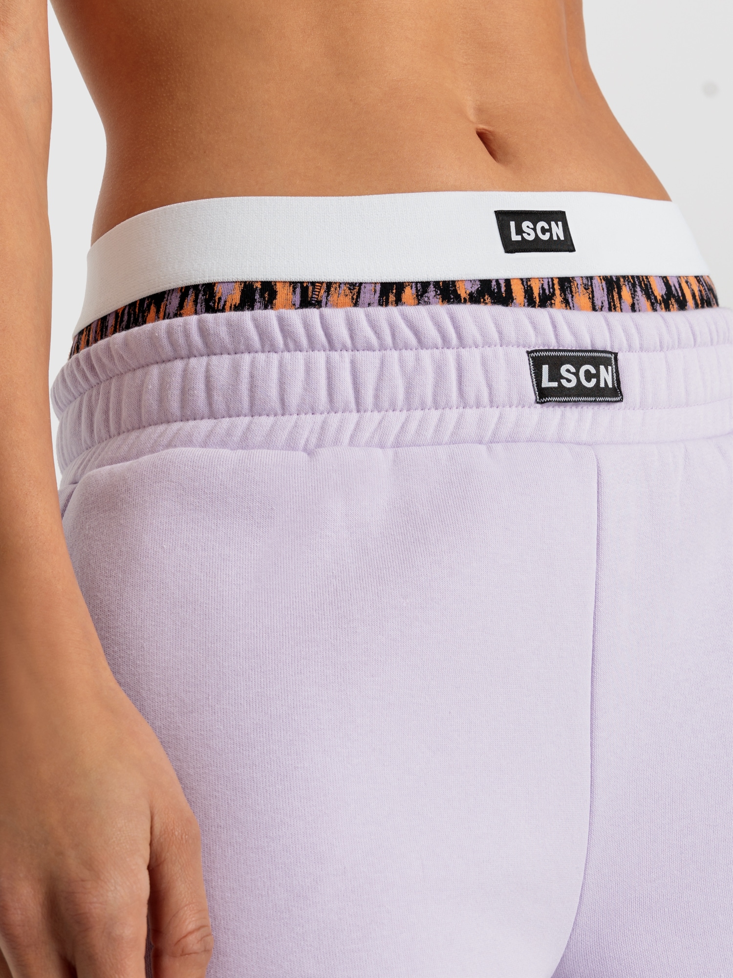 LSCN by LASCANA Sweathose, mit geripptem Hosenbund