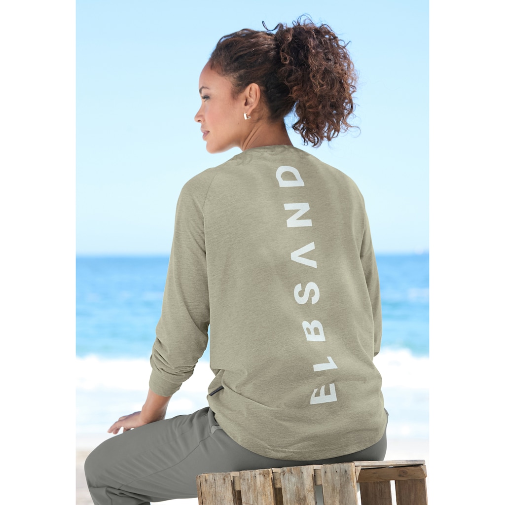 Elbsand Longsleeve »Tira«, mit Logodruck hinten, Langarmshirt, sportlich-casual