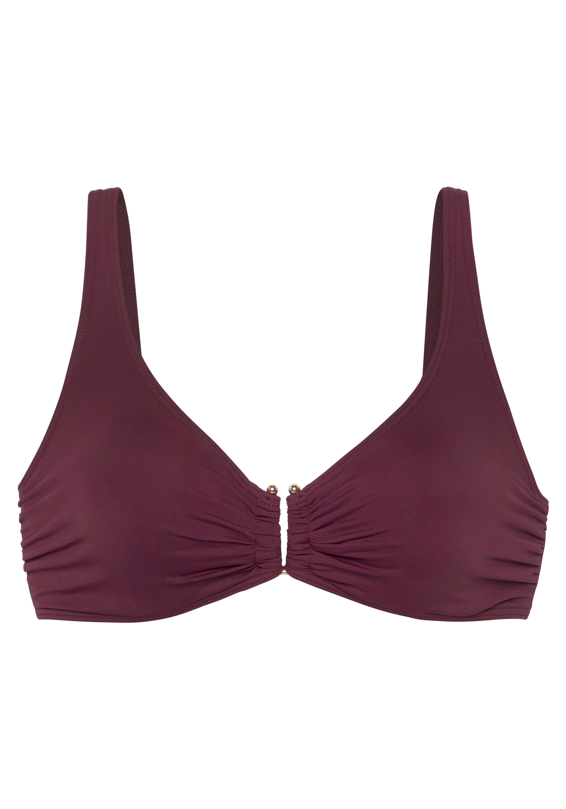 LASCANA Bügel-Bikini-Top »Italy«, mit goldfarbenfarbigen Accessoire