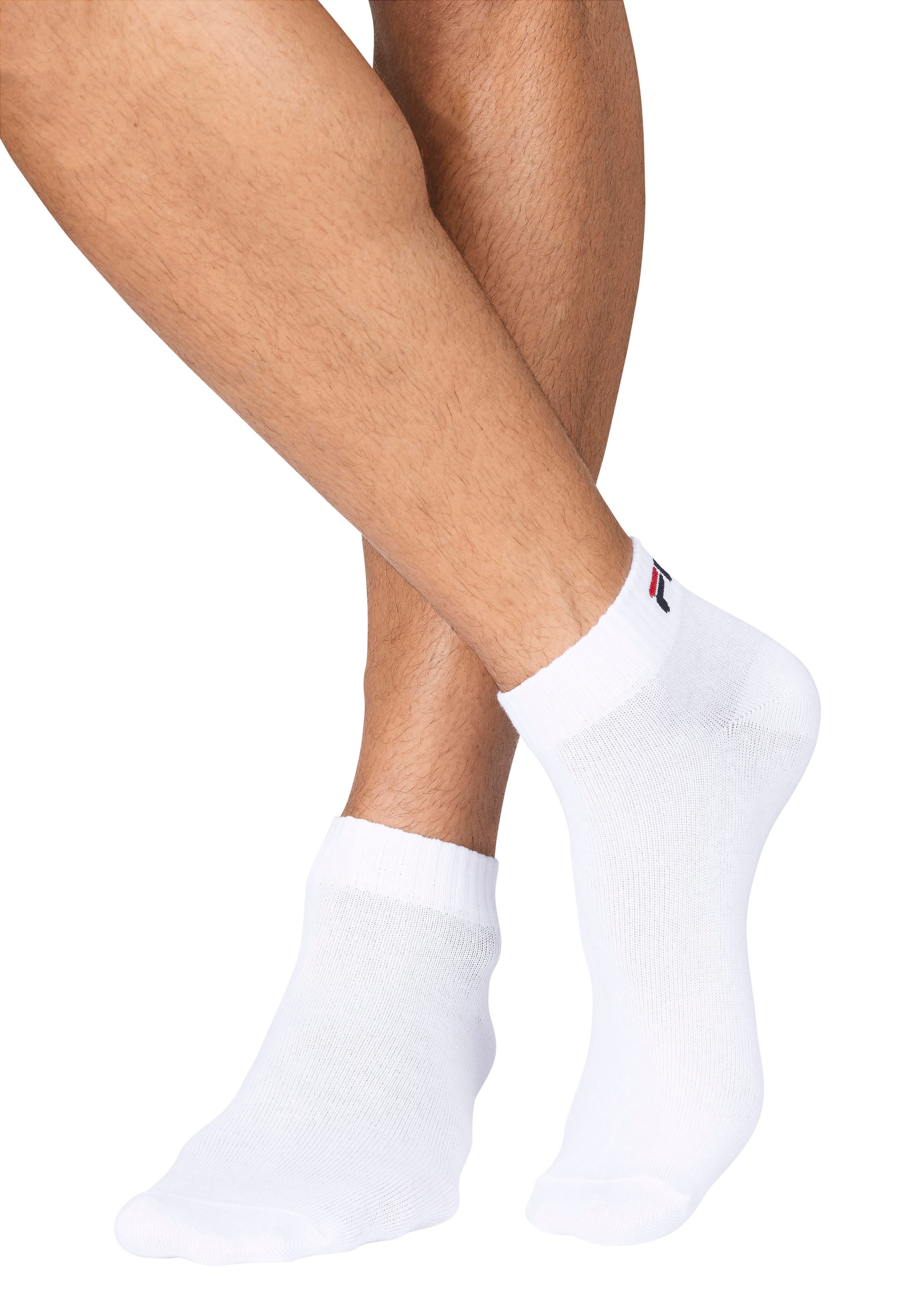 Fila Chaussettes courtes »UNISEX QUARTER PLAIN SOCKS« 9 cuis tlg. mit klassischem Logo
