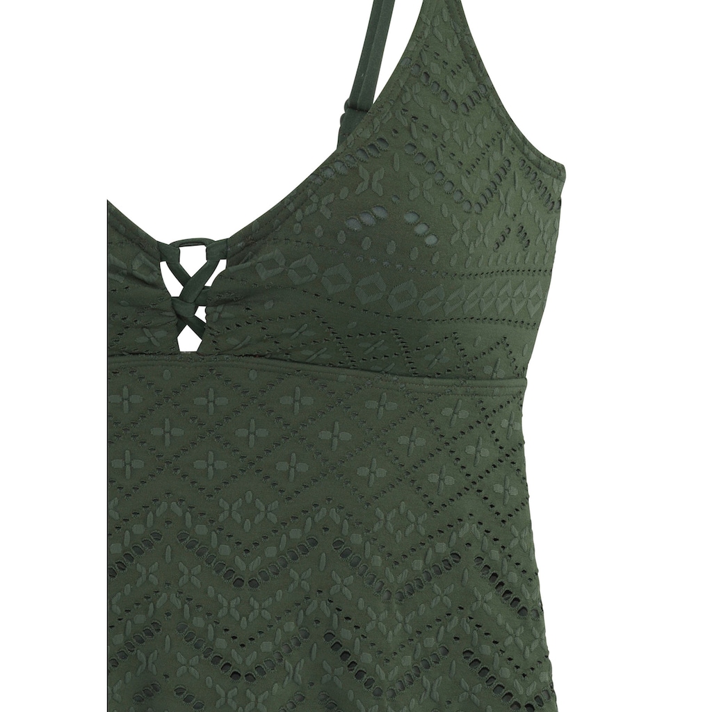 LASCANA Tankini-Top »Omara«, mit Lochstickerei