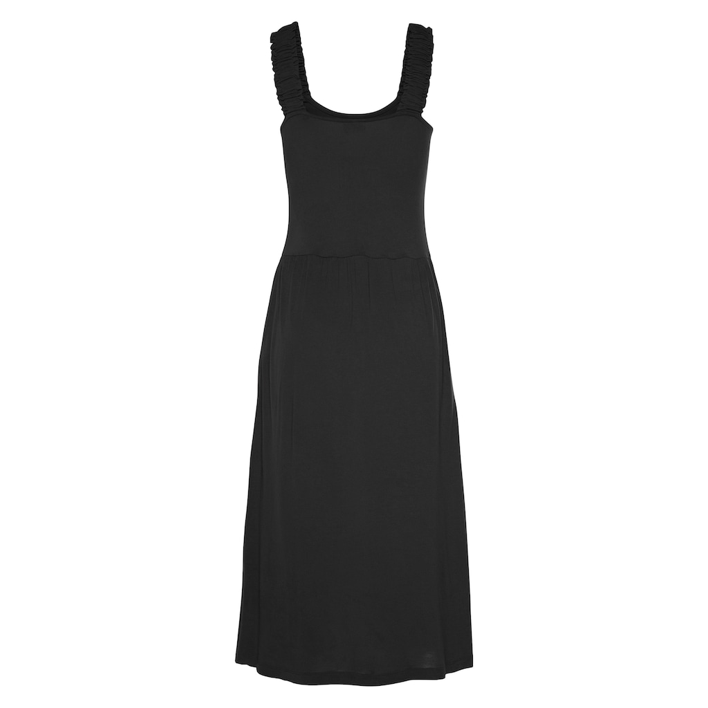 Beachtime Jerseykleid, mit Taschen, knielanges Sommerkleid, Strandkleid, Basic