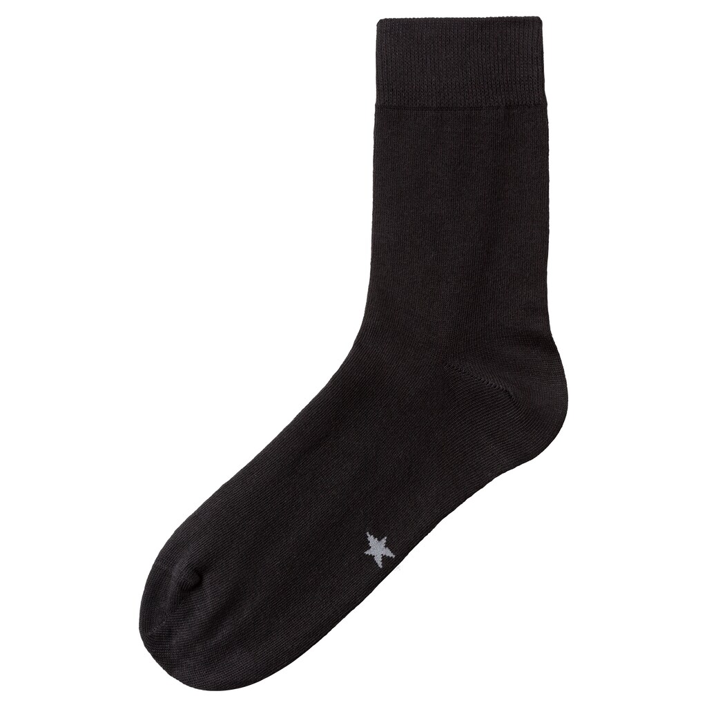 H.I.S Basicsocken, (Packung, 10 Paar), mit eingestrickten Symbolen