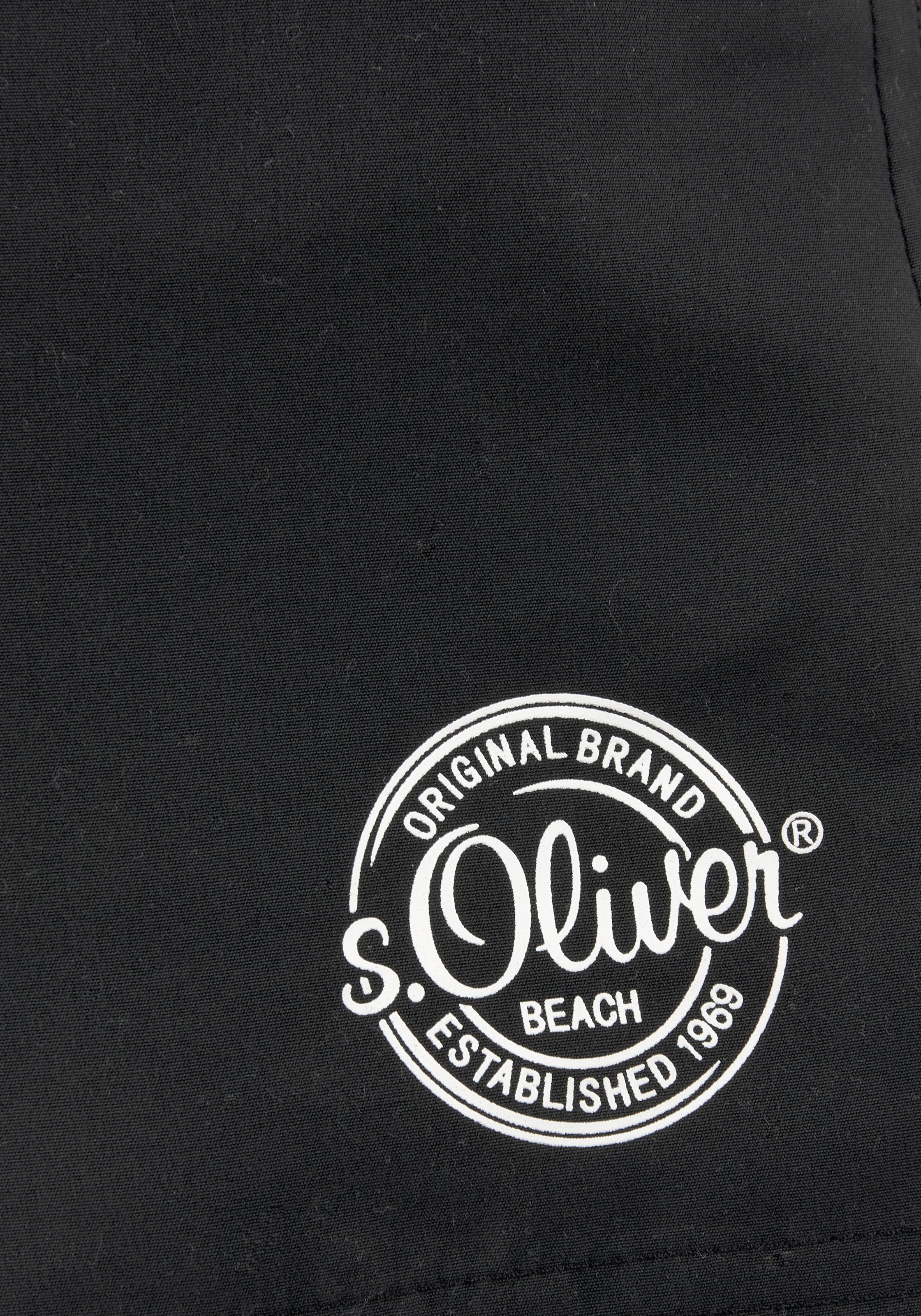 s.Oliver Short de bain mit seitlichem Logodruck