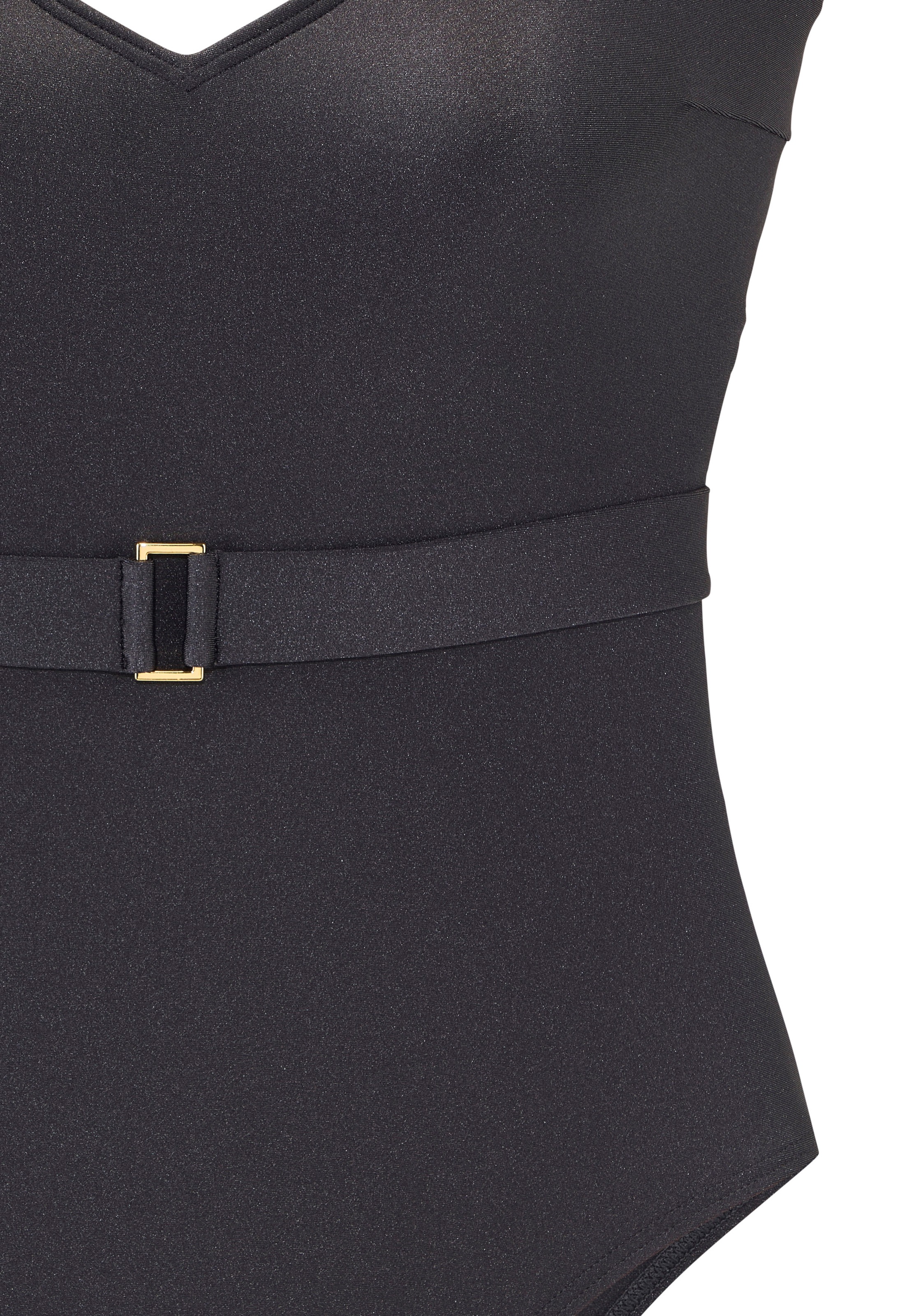 LASCANA Badeanzug Mit goldfarbener Schnalle