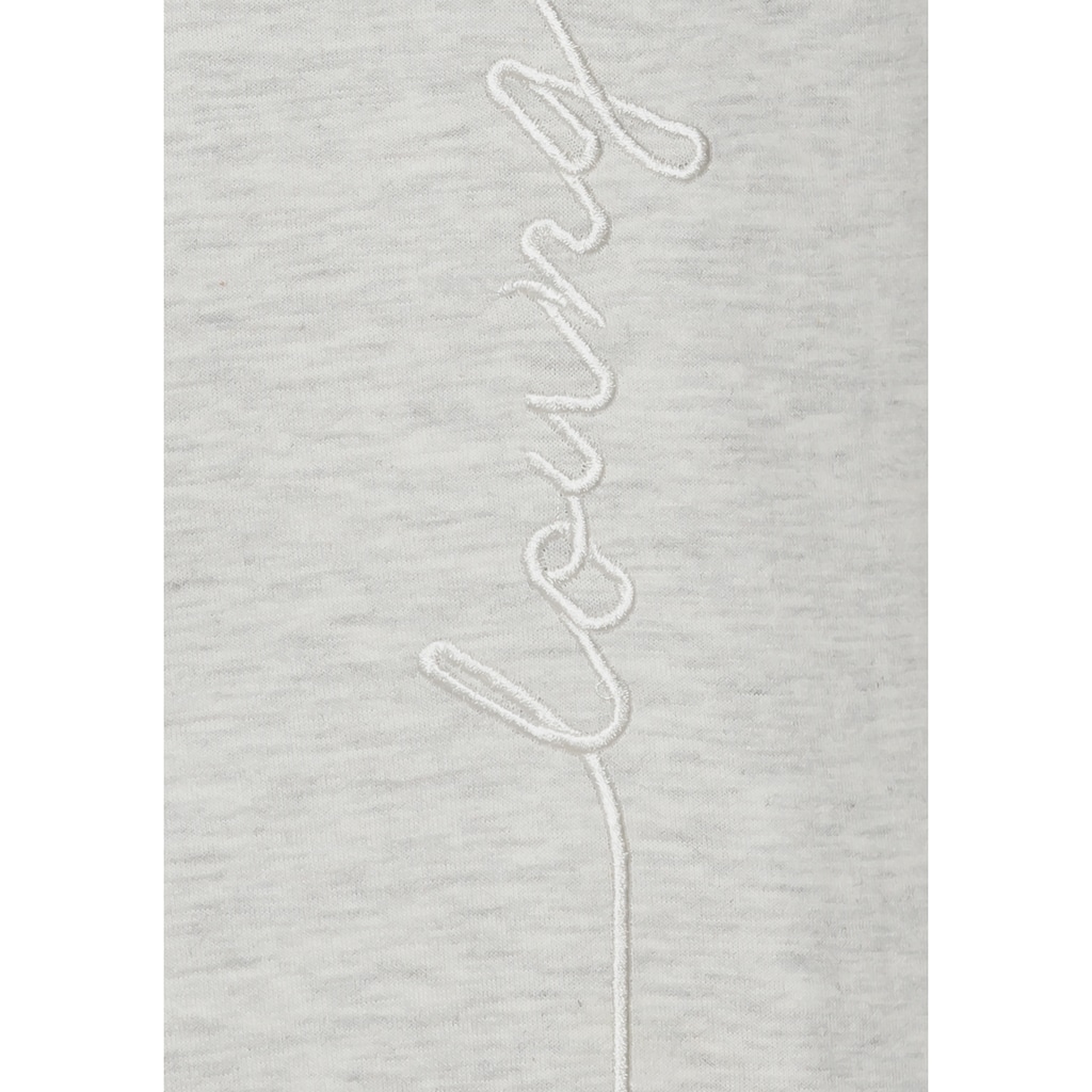 Vivance Longsweatshirt, mit Loungewear Stickerei, Loungeshirt