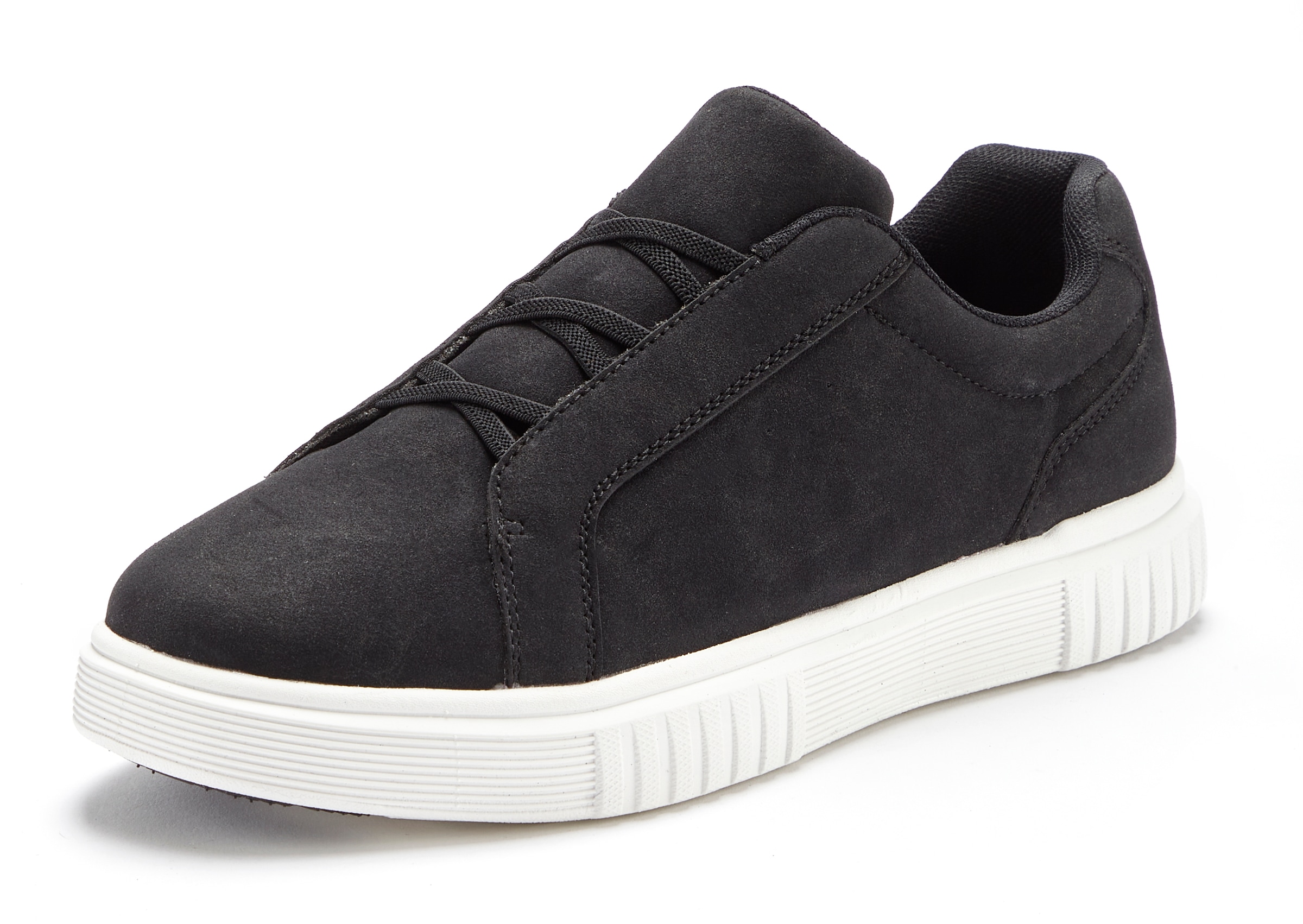 John Devin Sneaker »Freizeitschuh,«, mit elastischen Bändern für schnelles Reinschlüpfen, Unisex VEGAN