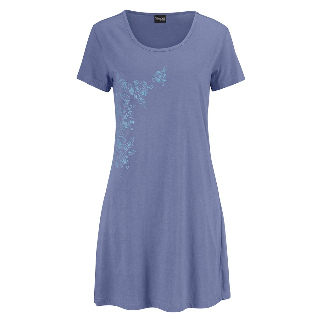 Vivance Dreams Nachthemd, (2er-Pack), mit Blumenprint