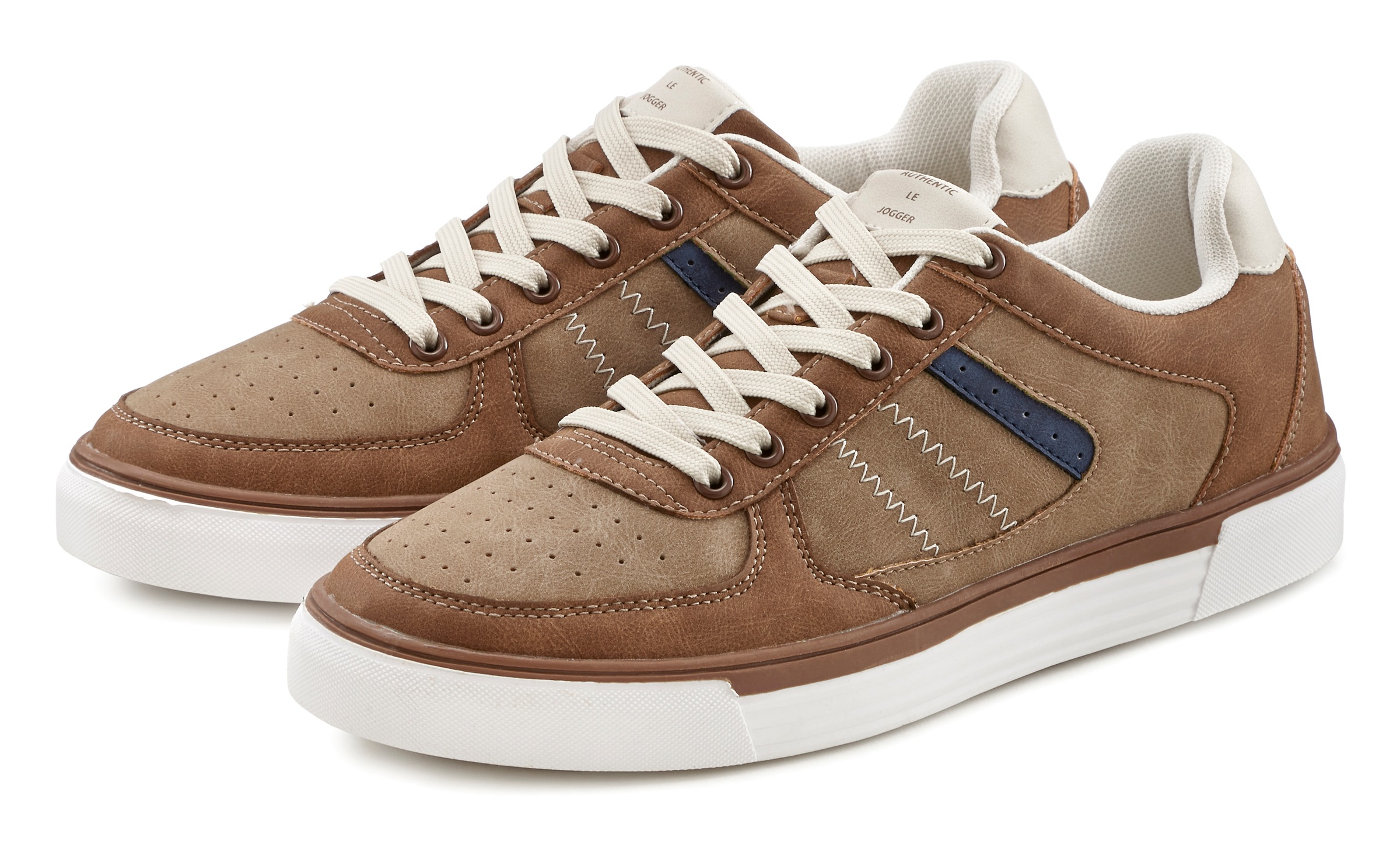 AUTHENTIC LE JOGGER Sneaker, mit Farb- & Materialmix, Schnürhalbschuhe,...
