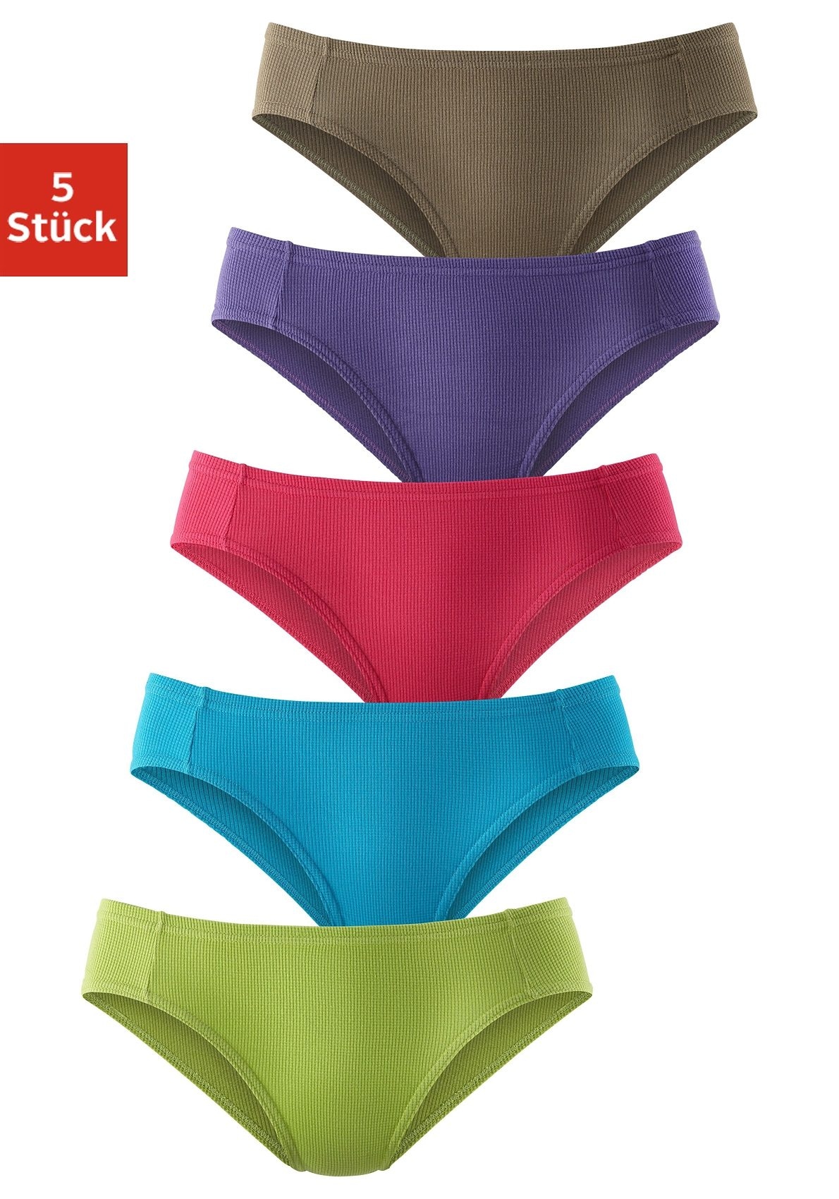 Pikee-Qualität 5 & online kaufen petite Bikinislip, LASCANA Unterwäsche aus Bademode, St.), » weicher (Packung, | Lingerie fleur