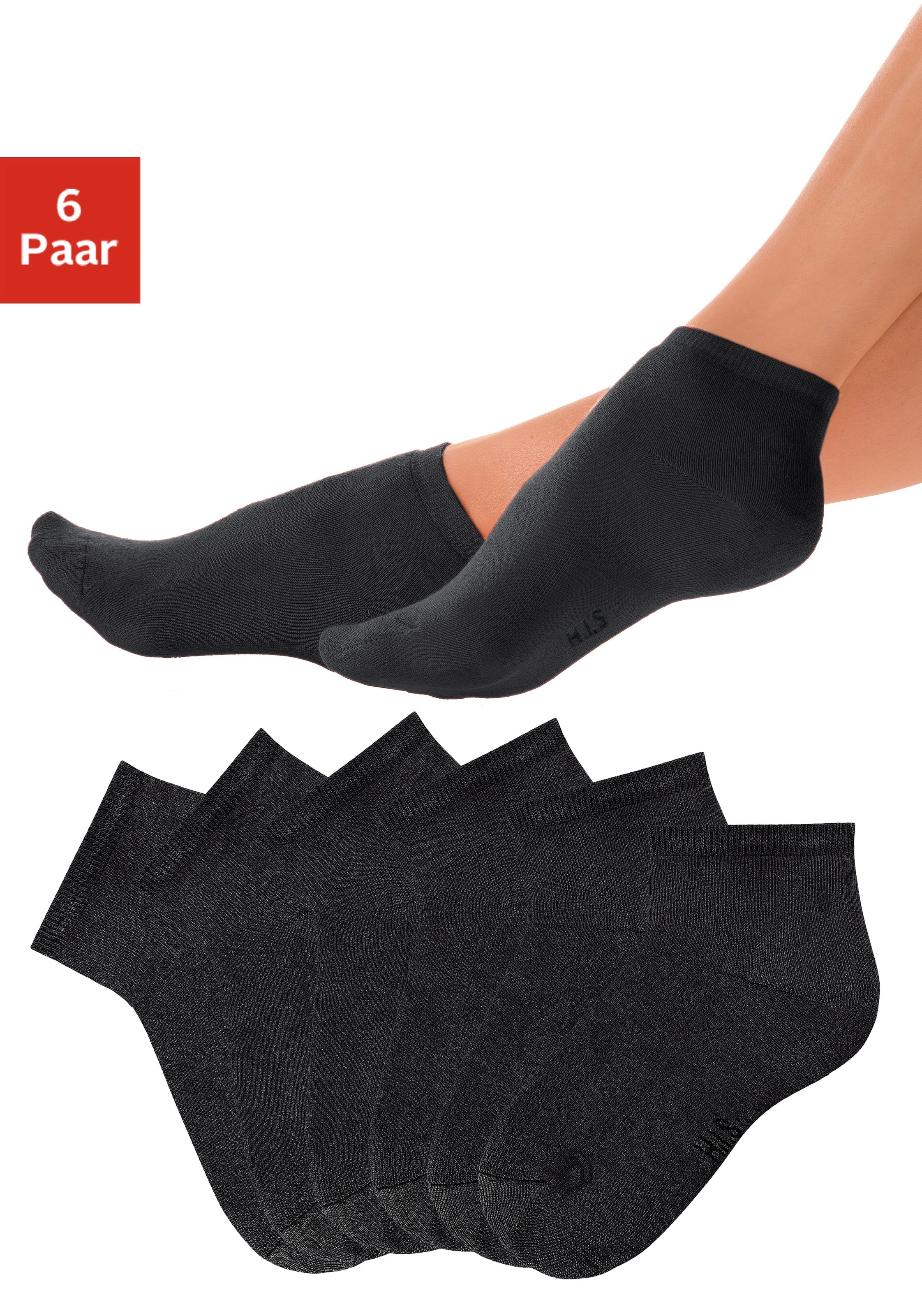 Paar weiche günstig Kaufen-H.I.S Kurzsocken, (Set, 6 Paar). H.I.S Kurzsocken, (Set, 6 Paar) <![CDATA[Kuschelweiche Kurzsocke in frischen Farben! Die Kurzsocke ist mit einem flauschigen Frottee auf der Innenseite ausgestattet und erhält dadurch ihren erstklassigen Tragekomfort. Auc