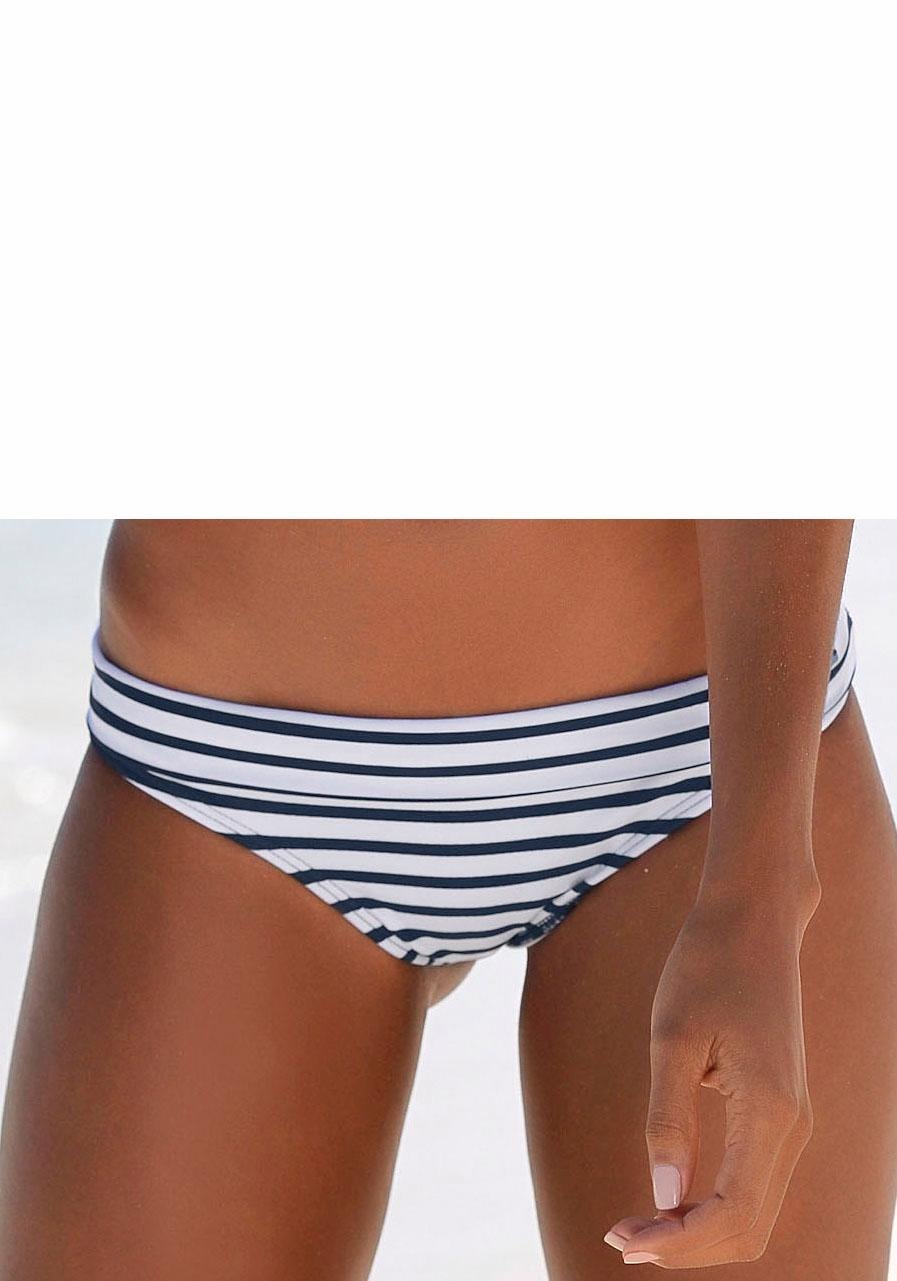 im Blumen günstig Kaufen-Venice Beach Bikini-Hose »Summer«, mit Umschlagbund. Venice Beach Bikini-Hose »Summer«, mit Umschlagbund <![CDATA[Mit Umschlagbund und Blumen- und Streifenprint oder komplett im Streifenlook – super auch untereinander kombinierbar.]]