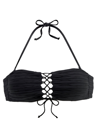 LASCANA Bandeau-Bikini-Top, aus eleganter Strukturware