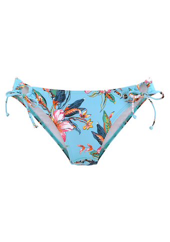 LASCANA Bikini-Hose »Malia«, zum Binden mit tropischem Print