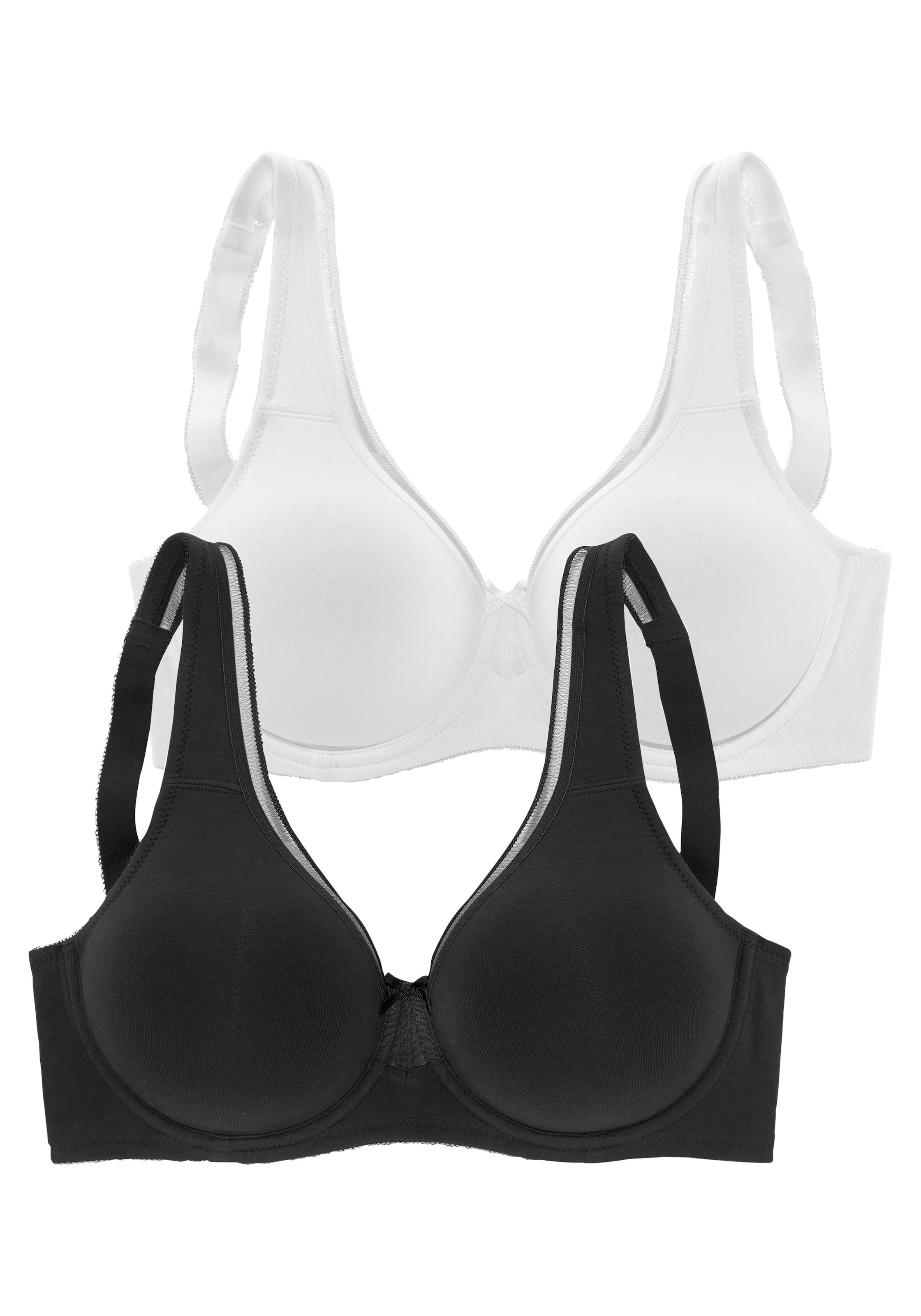 Lingerie Unterwäsche » 2 aus Cups, kaufen Stück), (Packung, Bademode, nahtlosen Minimizer-BH, & | LASCANA Dessous Basic online petite fleur Baumwolle mit ungefütterten