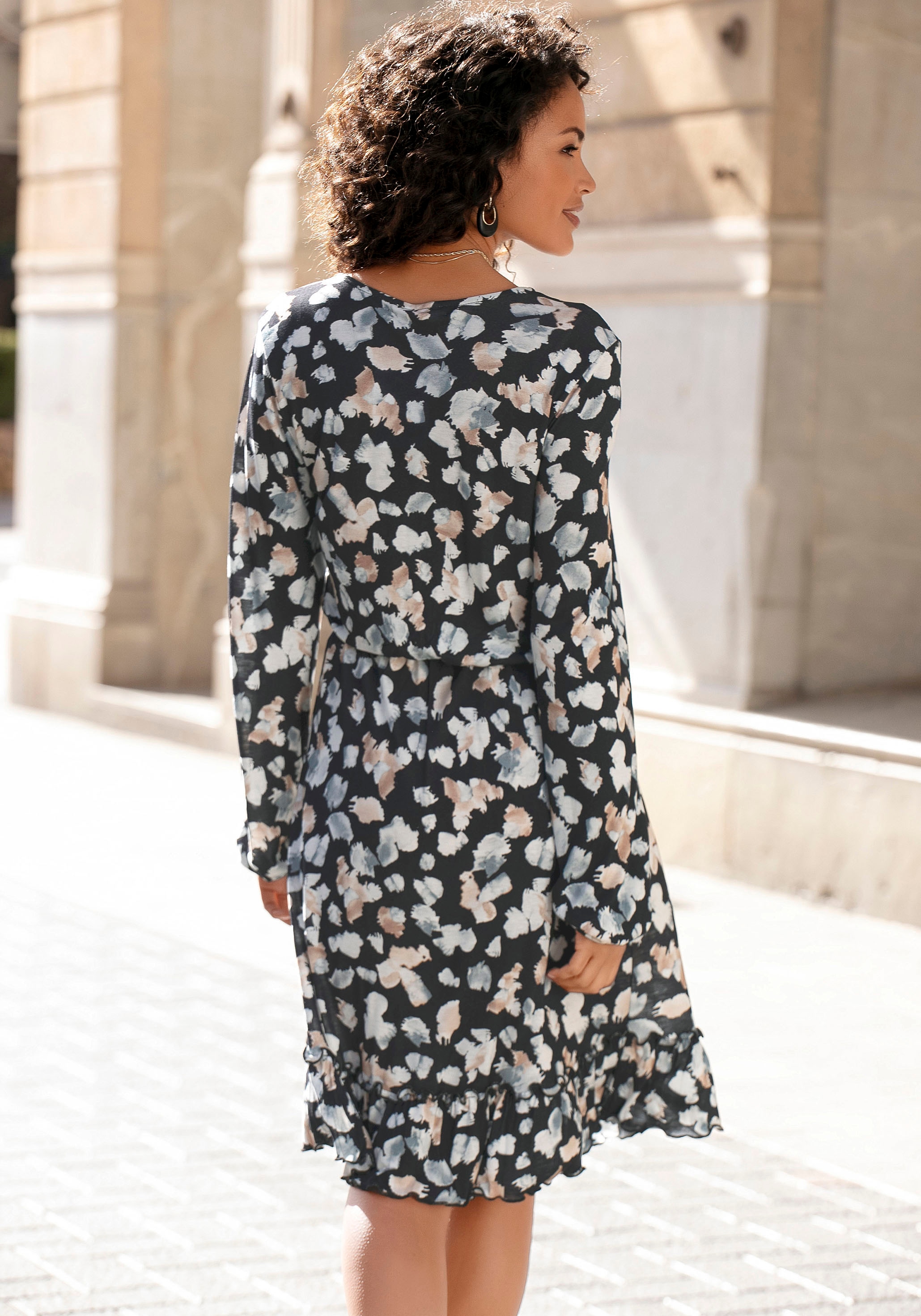 LASCANA Jerseykleid, mit Alloverdruck » Lingerie kaufen online Bademode, LASCANA Unterwäsche & 