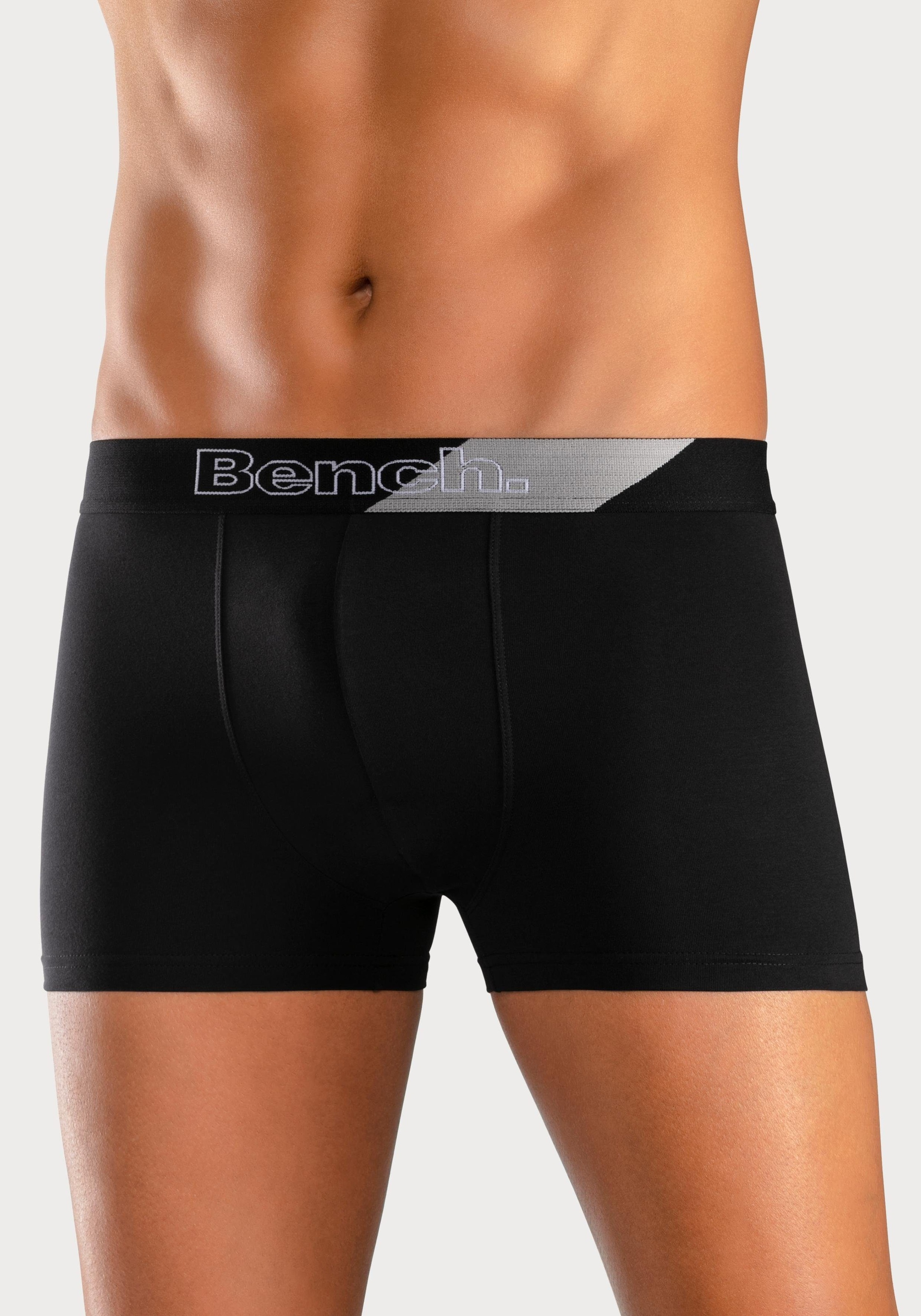 Bench. Boxer »Boxershorts für Herren«, (Packung, 3 St.), mit modischem Streifen im Webbund