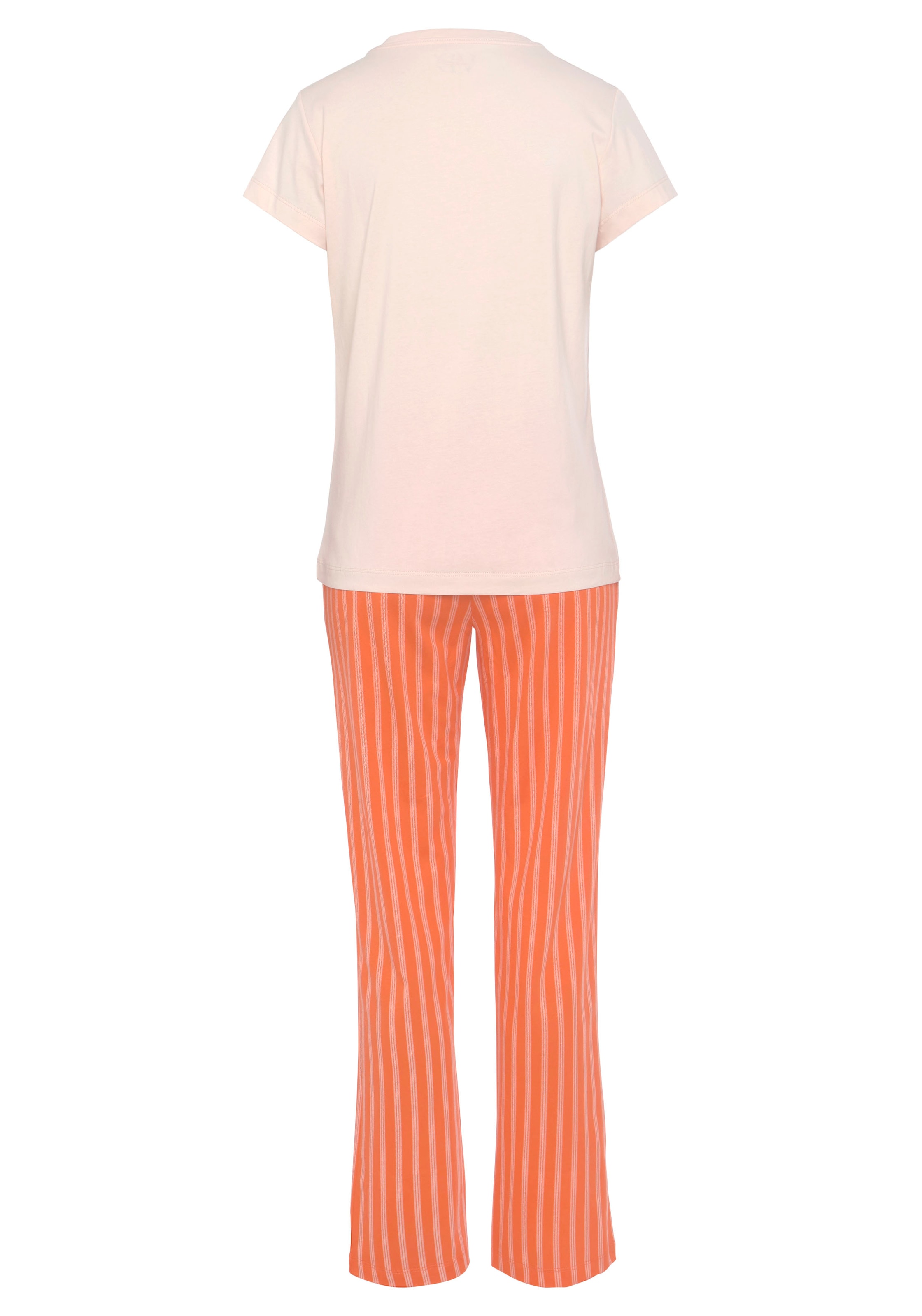 Vivance Dreams Pyjama, (2 tlg.), mit zartem Streifenmuster