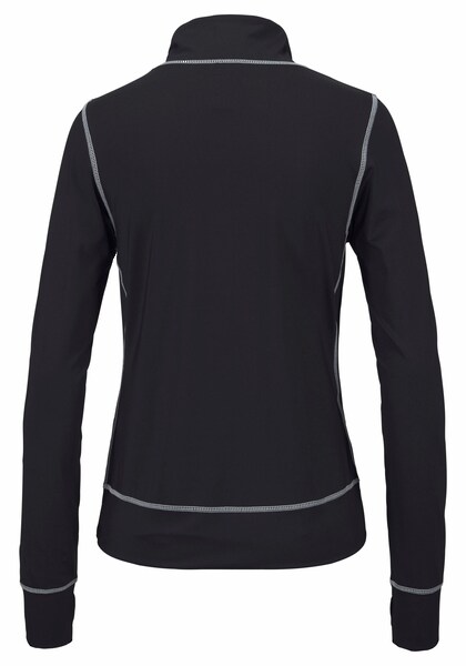 active by LASCANA : veste zippée noire à coutures contrastantes