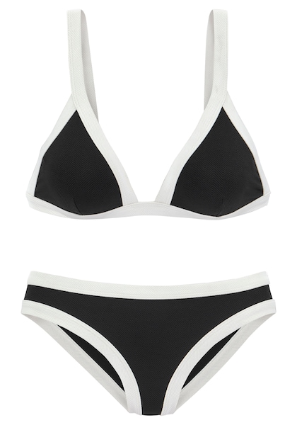 Venice Beach Triangel-Bikini, aus strukturierem Material