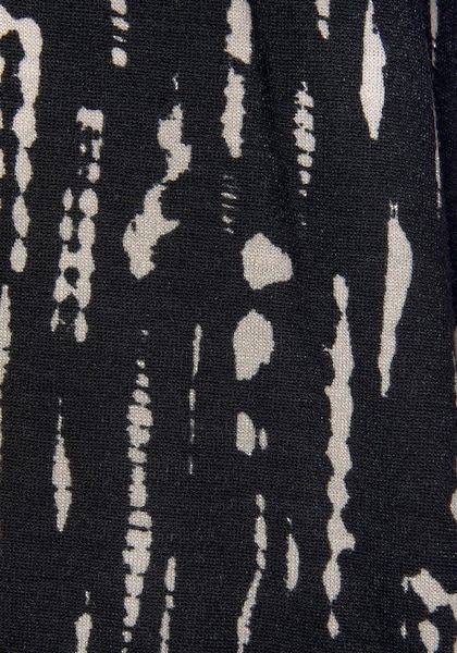 s.Oliver Druckkleid, mit Zierband hinten, kurzes Sommerkleid im Alloverdruck, Strandkleid