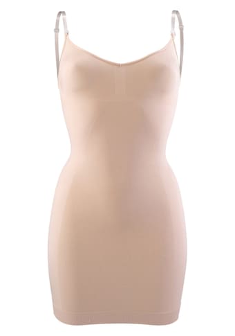 LASCANA Shaping-Kleid, SEAMLESS mit transparenten Trägern, Basic Dessous