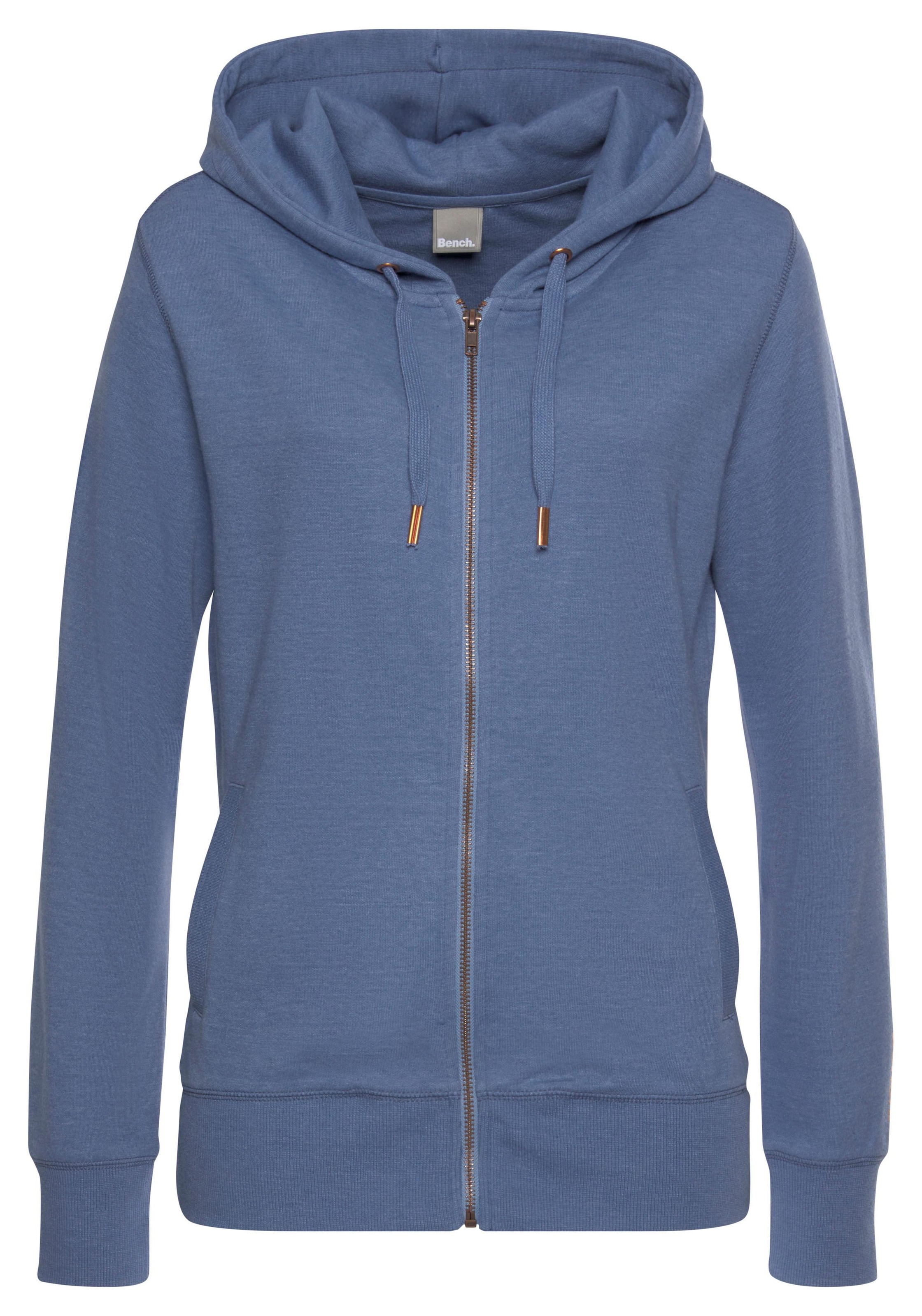 Bench. Loungewear Sweatjacke, mit Taschen und Zipper, Loungeanzug