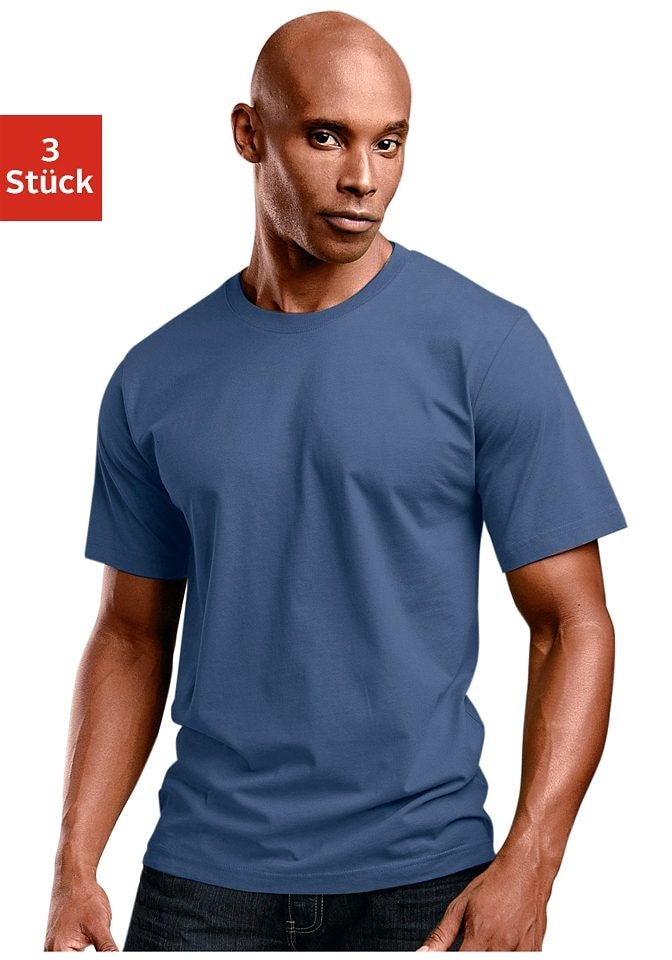 Image of H.I.S T-Shirt, (3er-Pack), aus Baumwolle