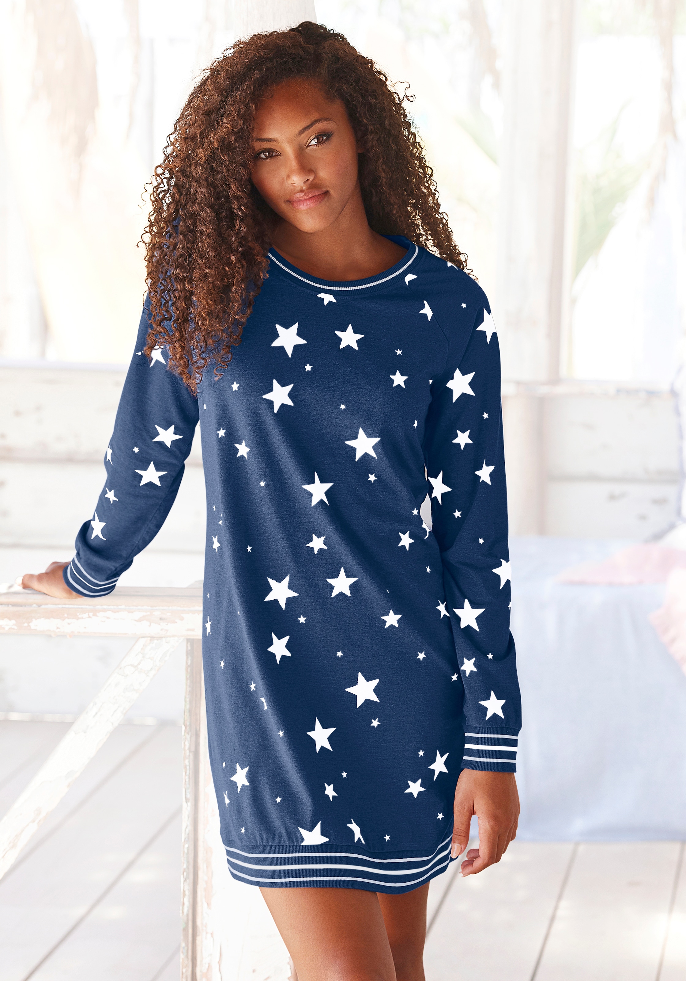 » kaufen Unterwäsche angesagtem Bademode, LASCANA Sleepshirt, Vivance & Dreams online mit | Lingerie Sternedruck