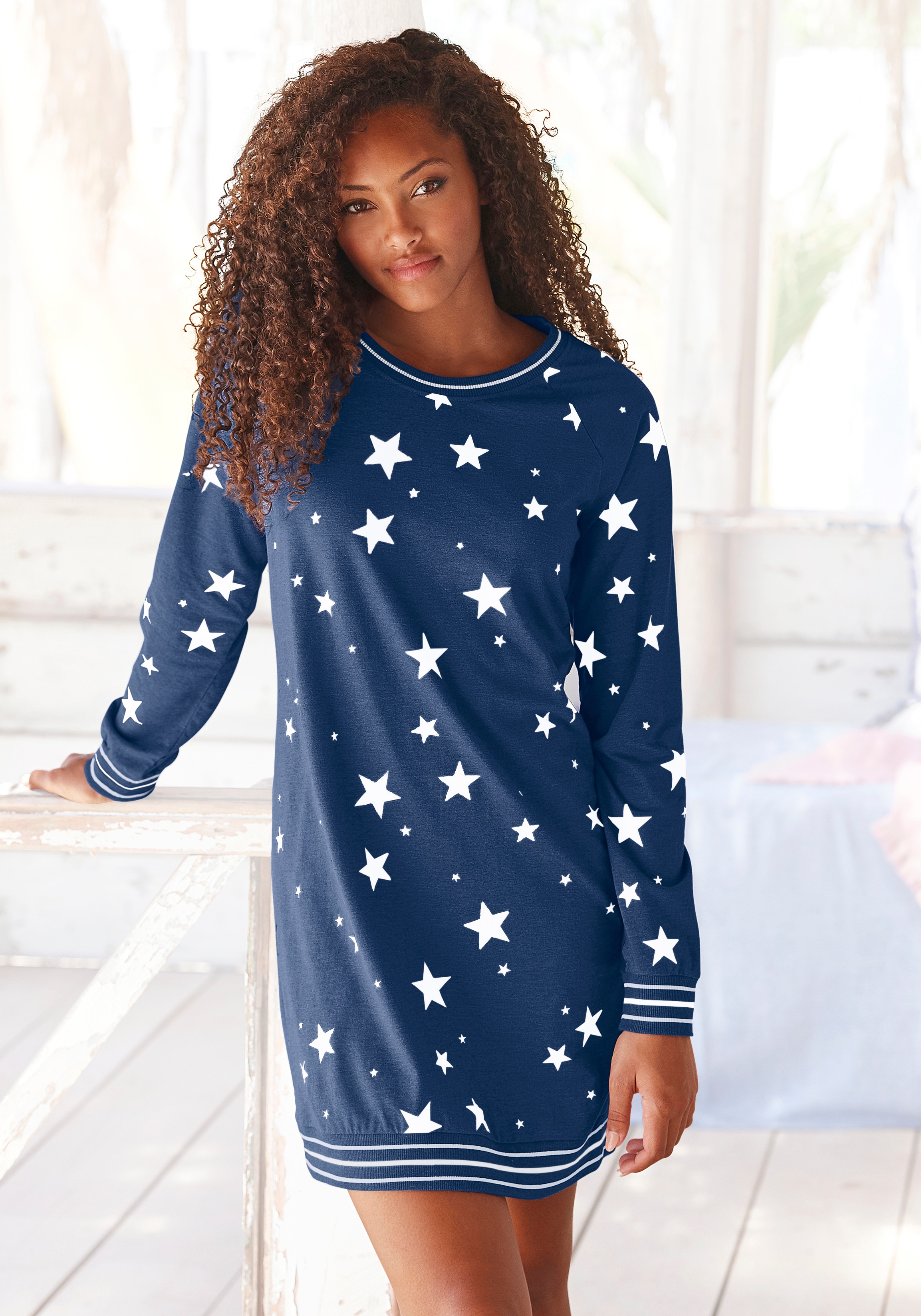 Vivance Dreams Sleepshirt, mit angesagtem Sternedruck » LASCANA | Bademode,  Unterwäsche & Lingerie online kaufen
