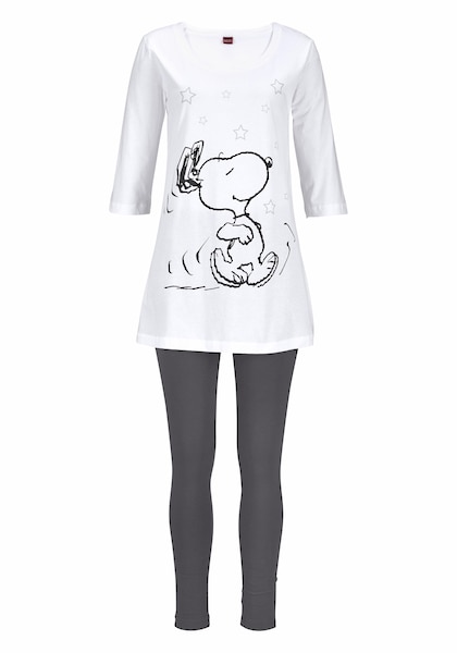 Peanuts Pyjama, (2 tlg., 1 Stück), mit Leggings und legerem Shirt mit Snoopy  Druck » LASCANA | Bademode, Unterwäsche & Lingerie online kaufen